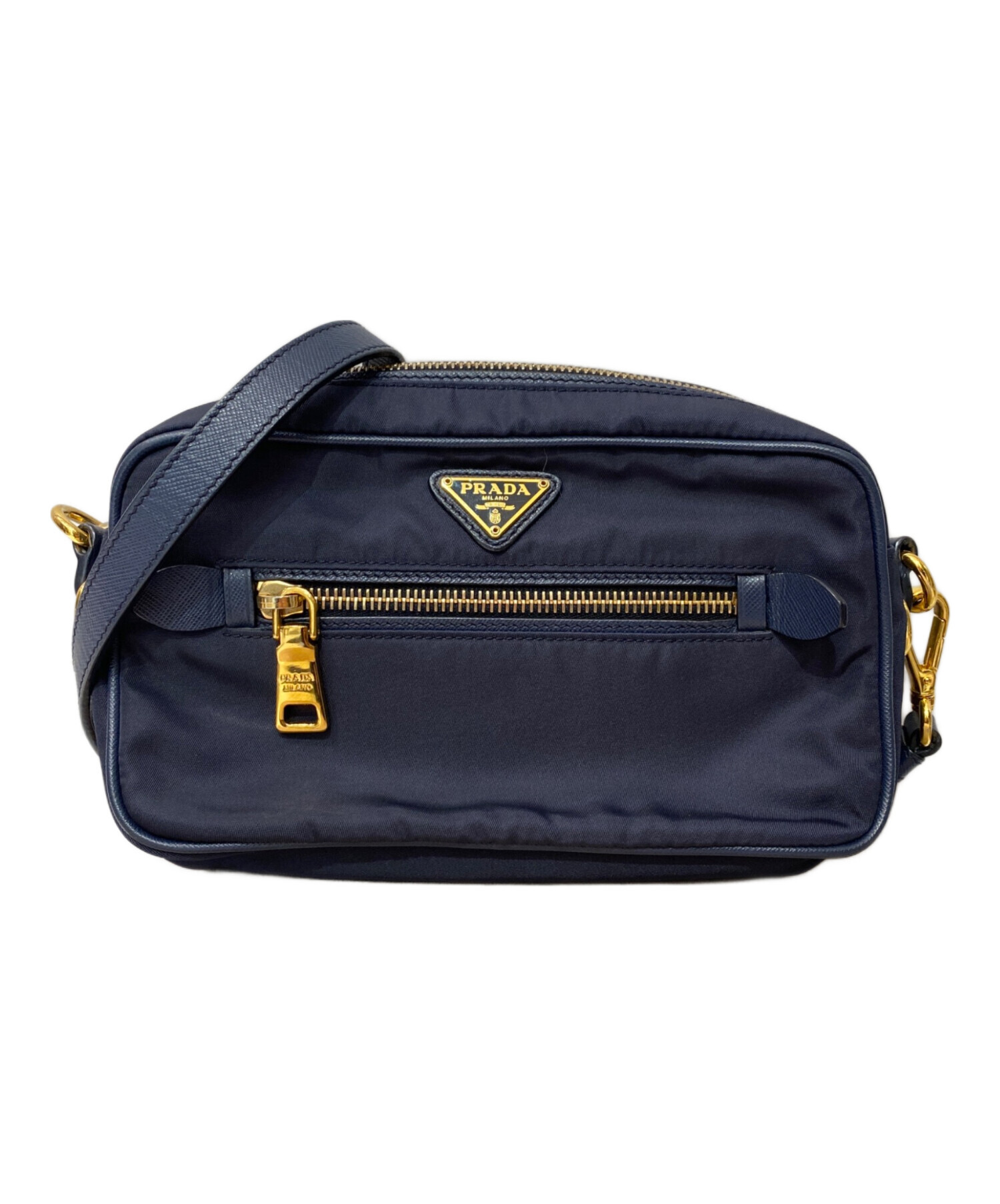 中古・古着通販】PRADA (プラダ) ショルダーバッグ ネイビー｜ブランド