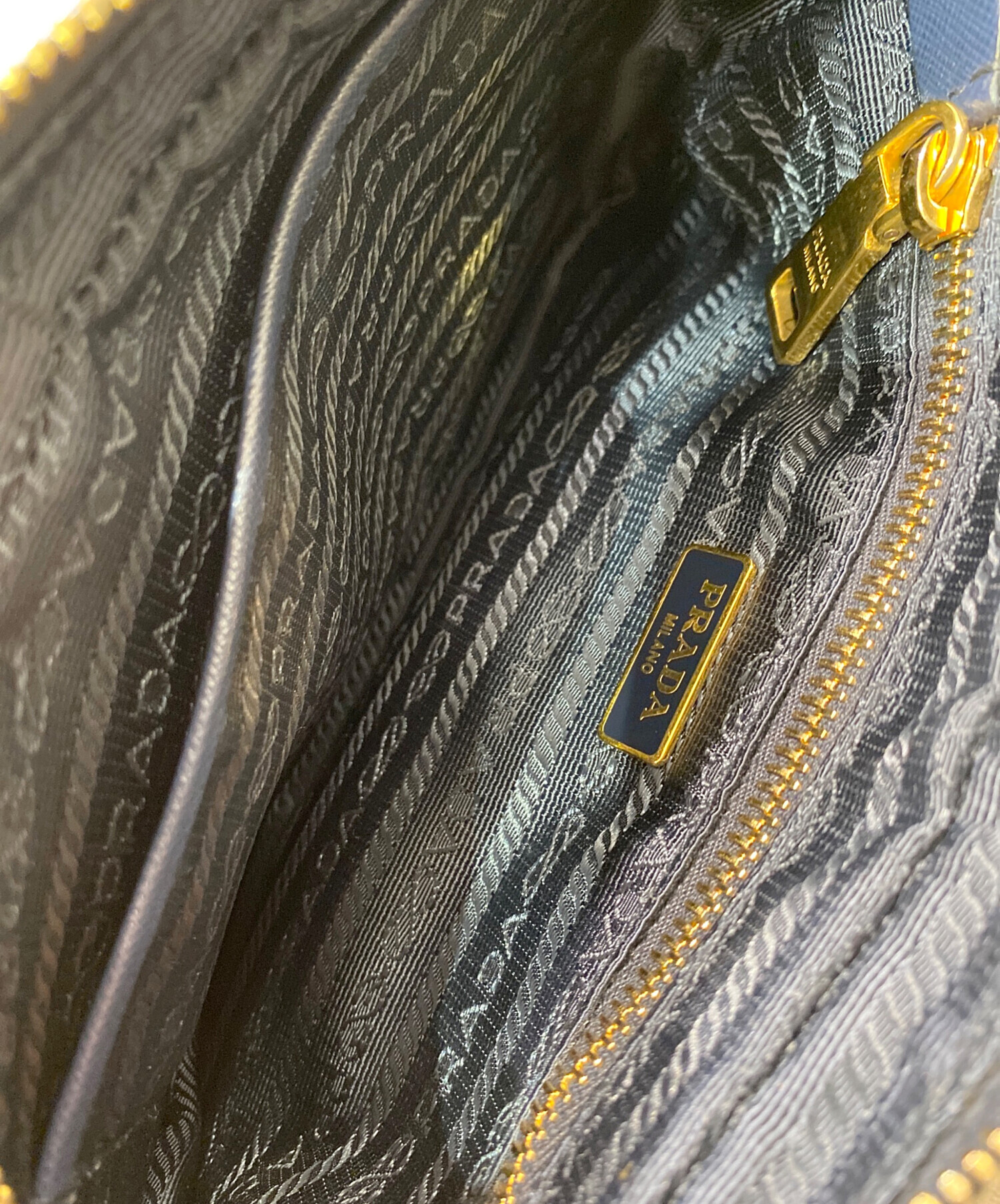 中古・古着通販】PRADA (プラダ) ショルダーバッグ ネイビー｜ブランド