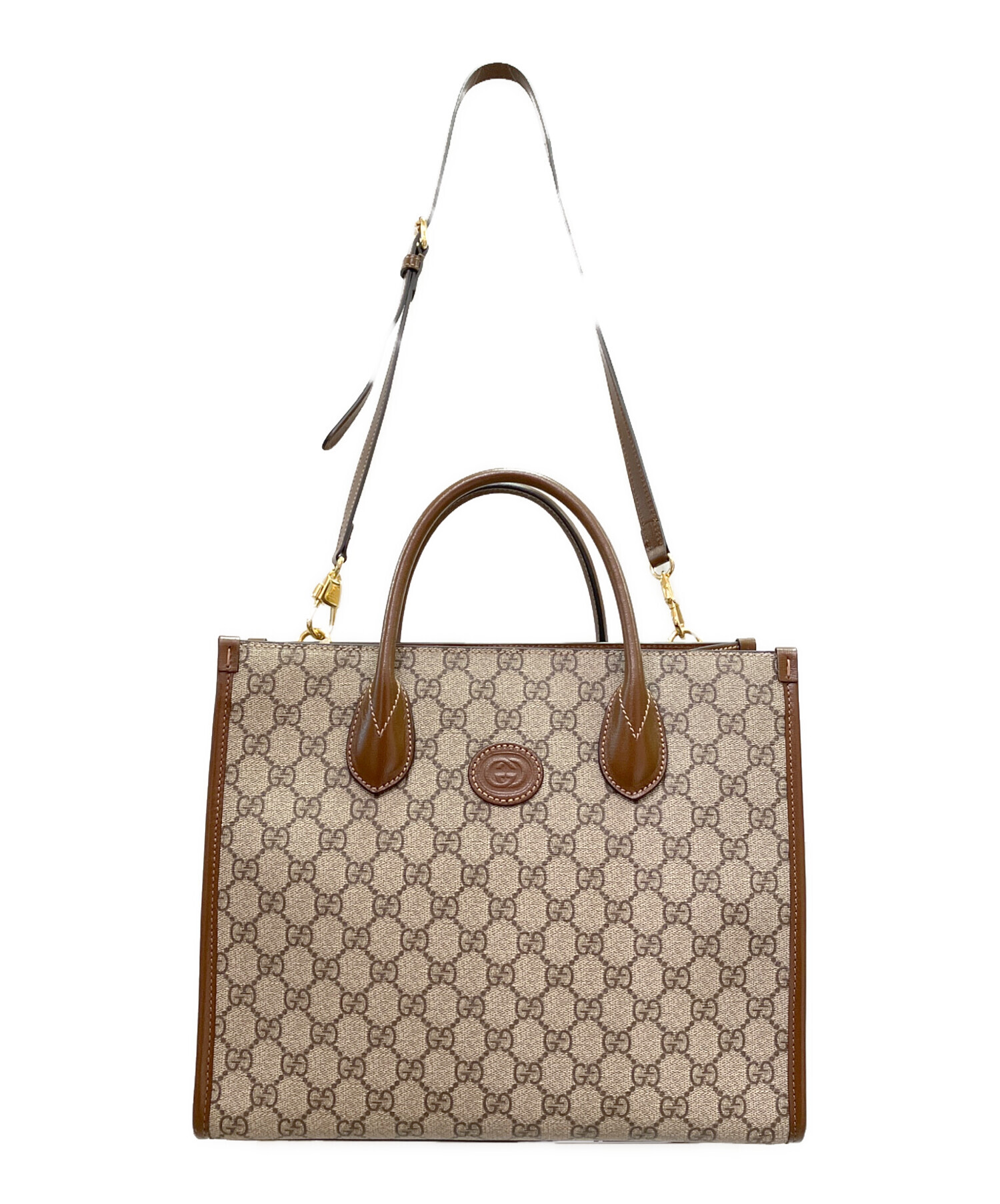 中古・古着通販】GUCCI (グッチ) インターロッキングG 2WAYショルダー