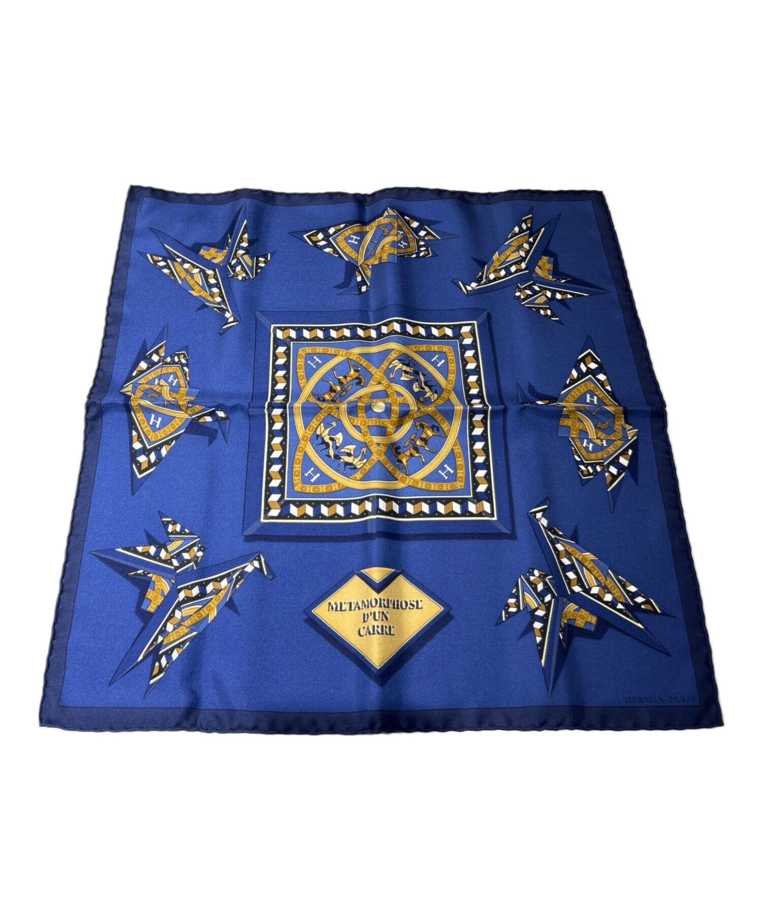 中古・古着通販】HERMES (エルメス) Carre 45/カレ 45/METAMORPHOSE D