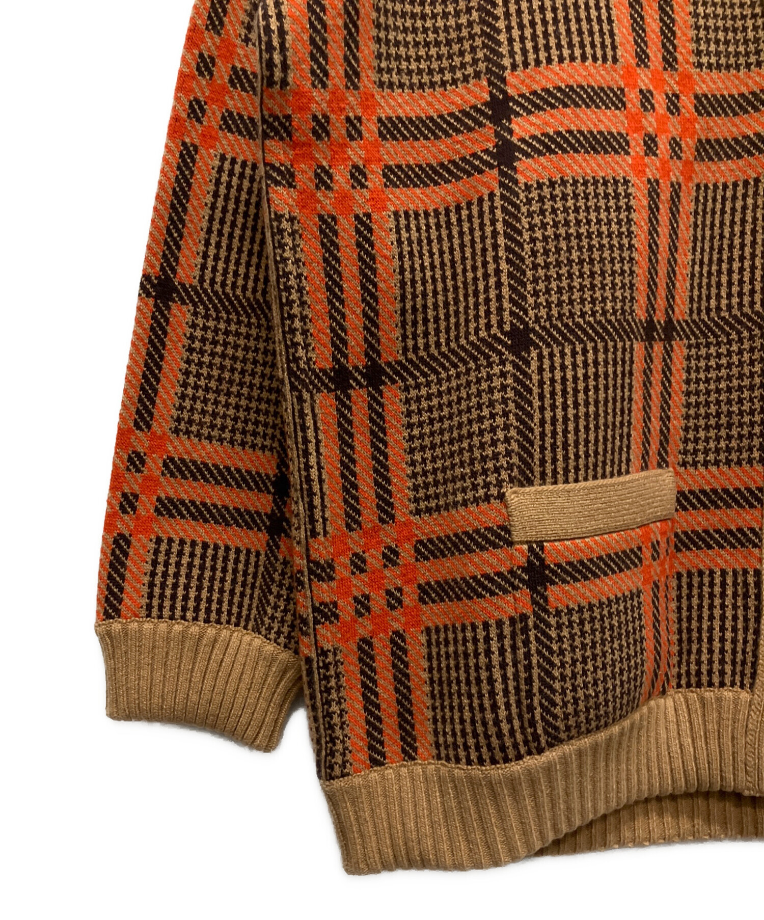 中古・古着通販】GUCCI (グッチ) リバーシブルカーディガン ブラウン