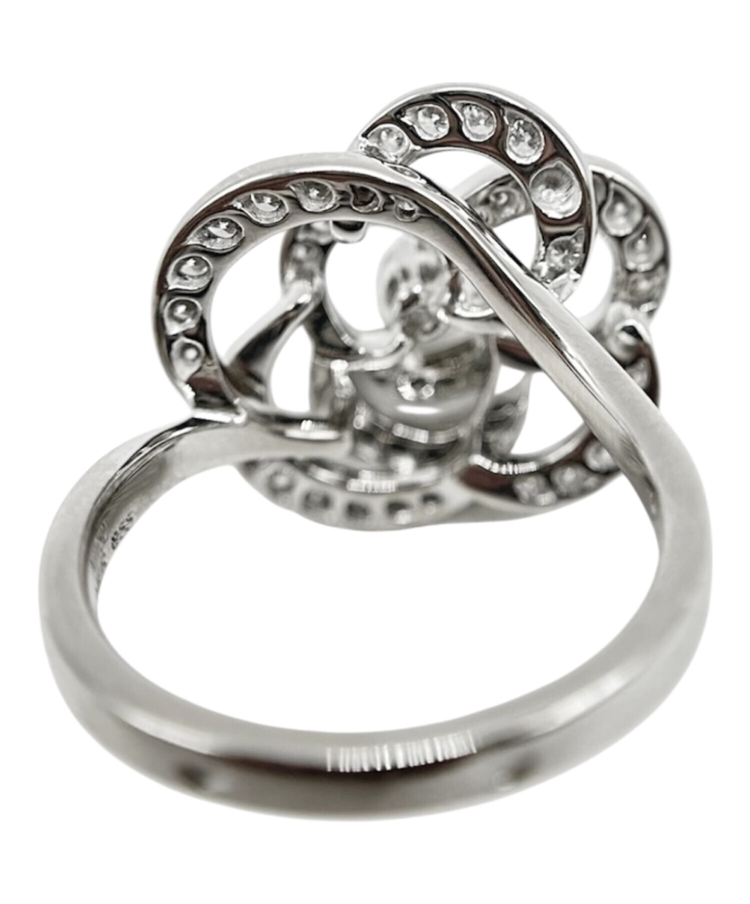 CAMELLIA ダイヤモンドリング RX7493 中古・古着通販】CHANEL (シャネル) Diamond Camellia Ring Medium