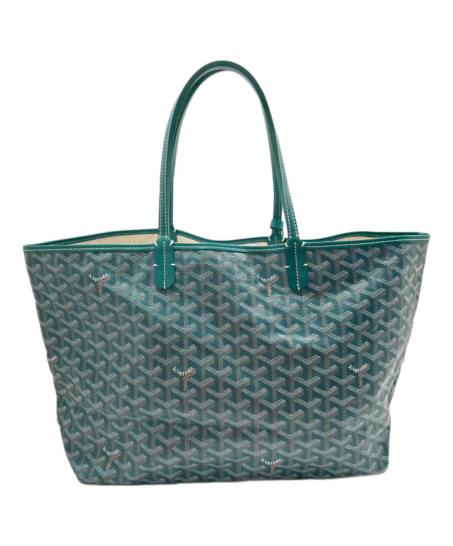 サンルイPM トートバッググリーン 2WAY 中古・古着通販】GOYARD (ゴヤール) サンルイPM グリーン サイズ:PM