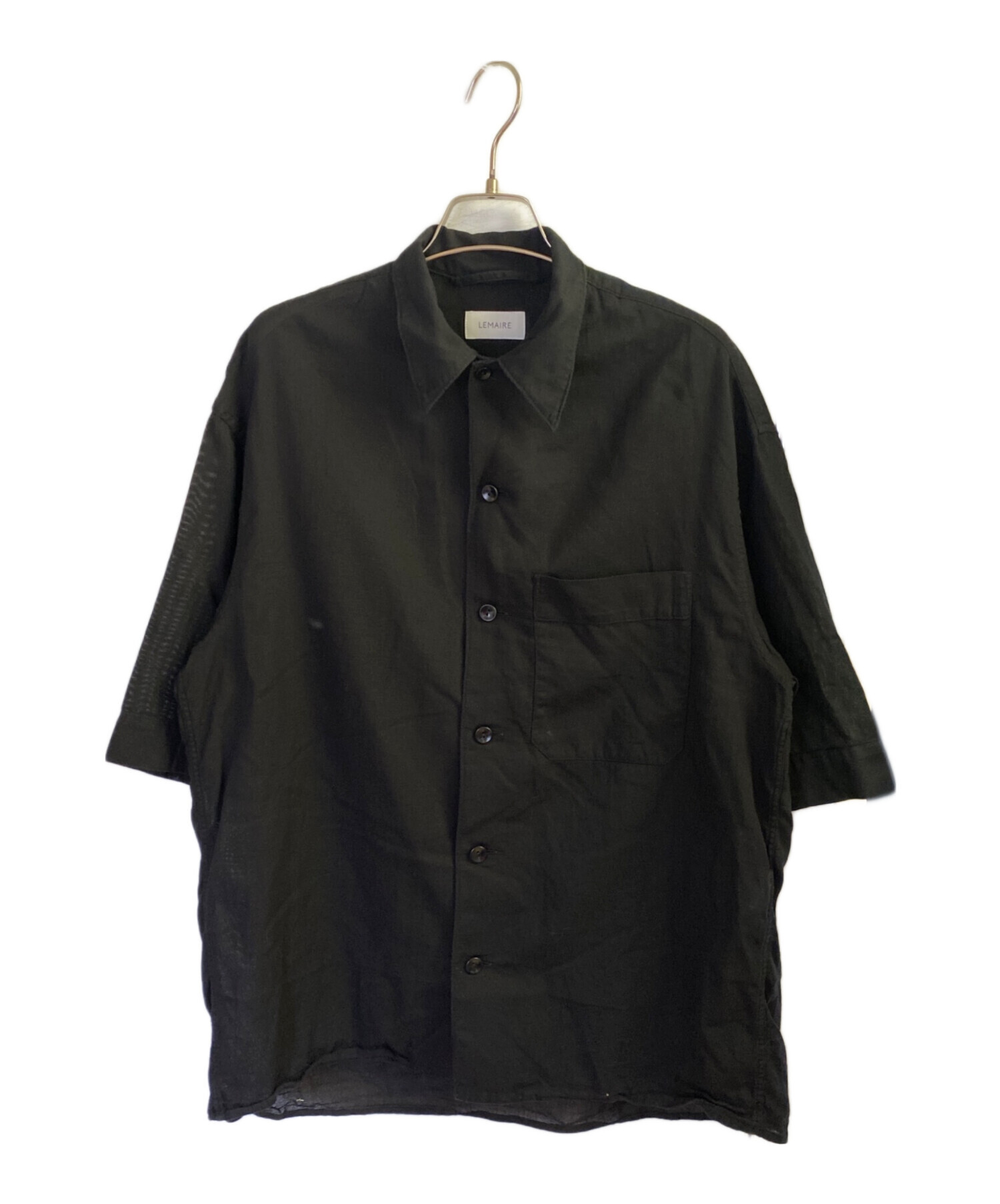 LEMAIRE ルメール ブラウス XS 黒 【古着】【中古】【送料無料】 LEMAIRE - LEMAIRE ルメール カジュアルシャツ L 黒 【古着】【中古