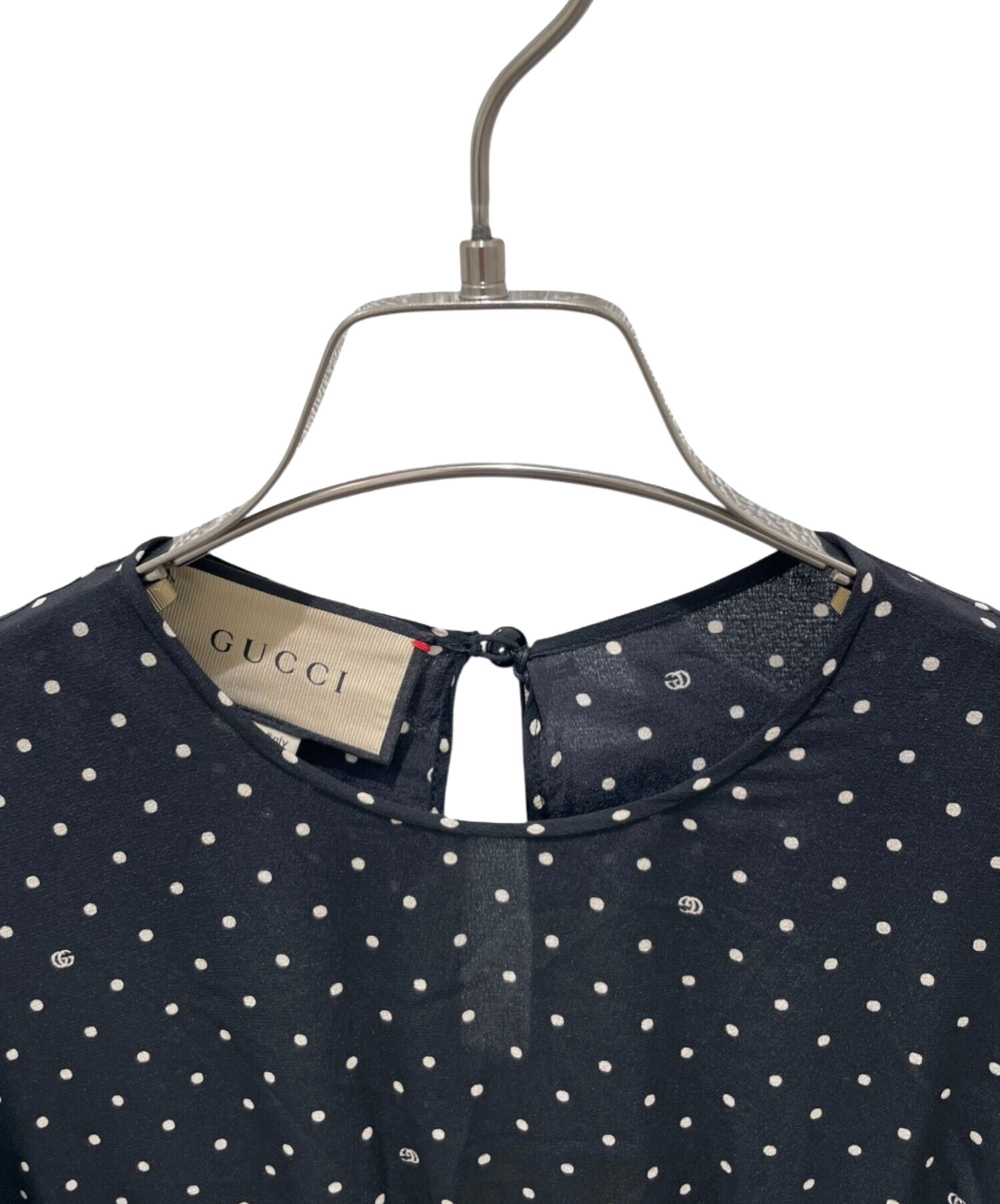 中古・古着通販】GUCCI (グッチ) 長袖ワンピース ブラック サイズ:42