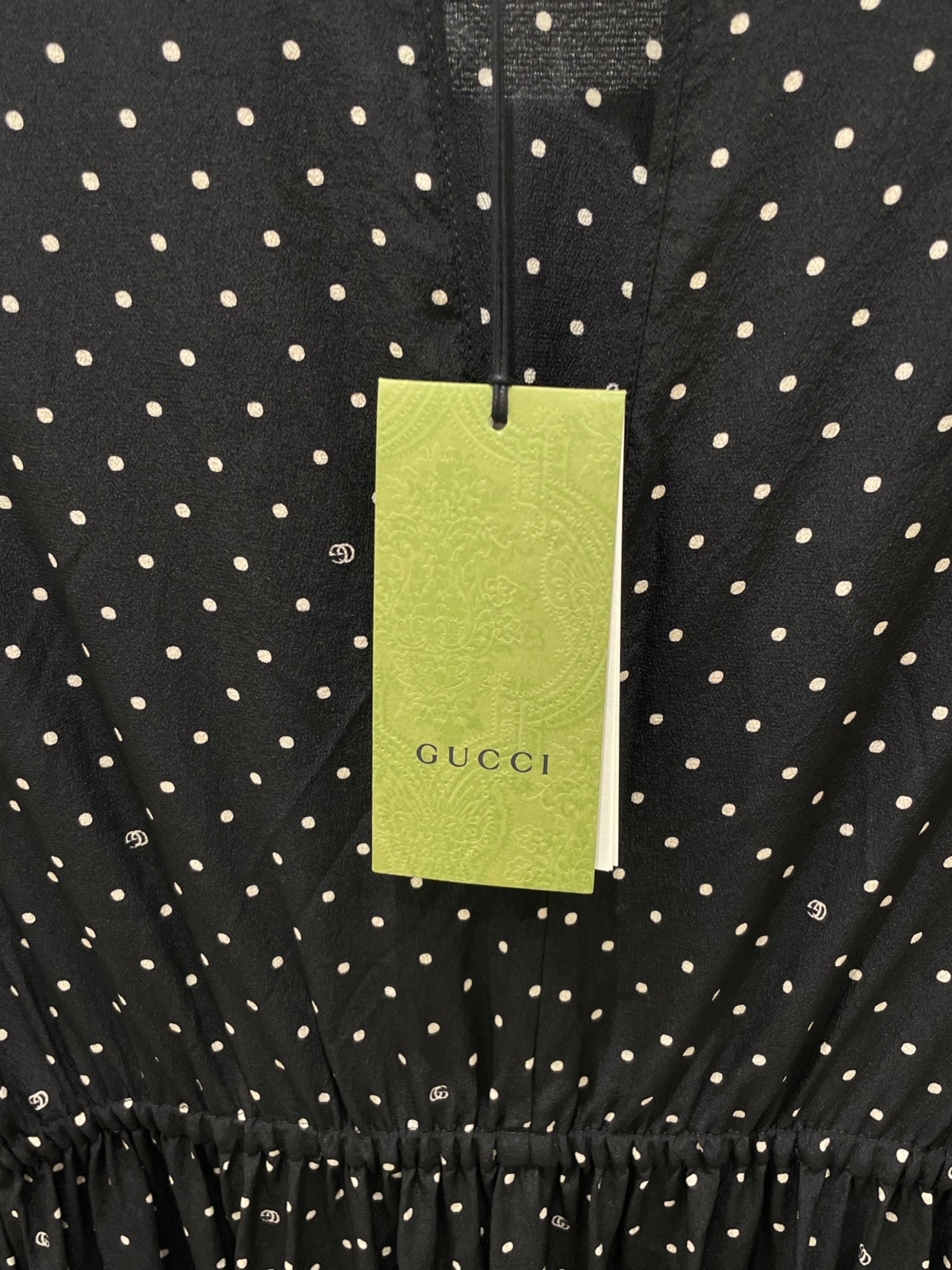 中古・古着通販】GUCCI (グッチ) 長袖ワンピース ブラック サイズ:42