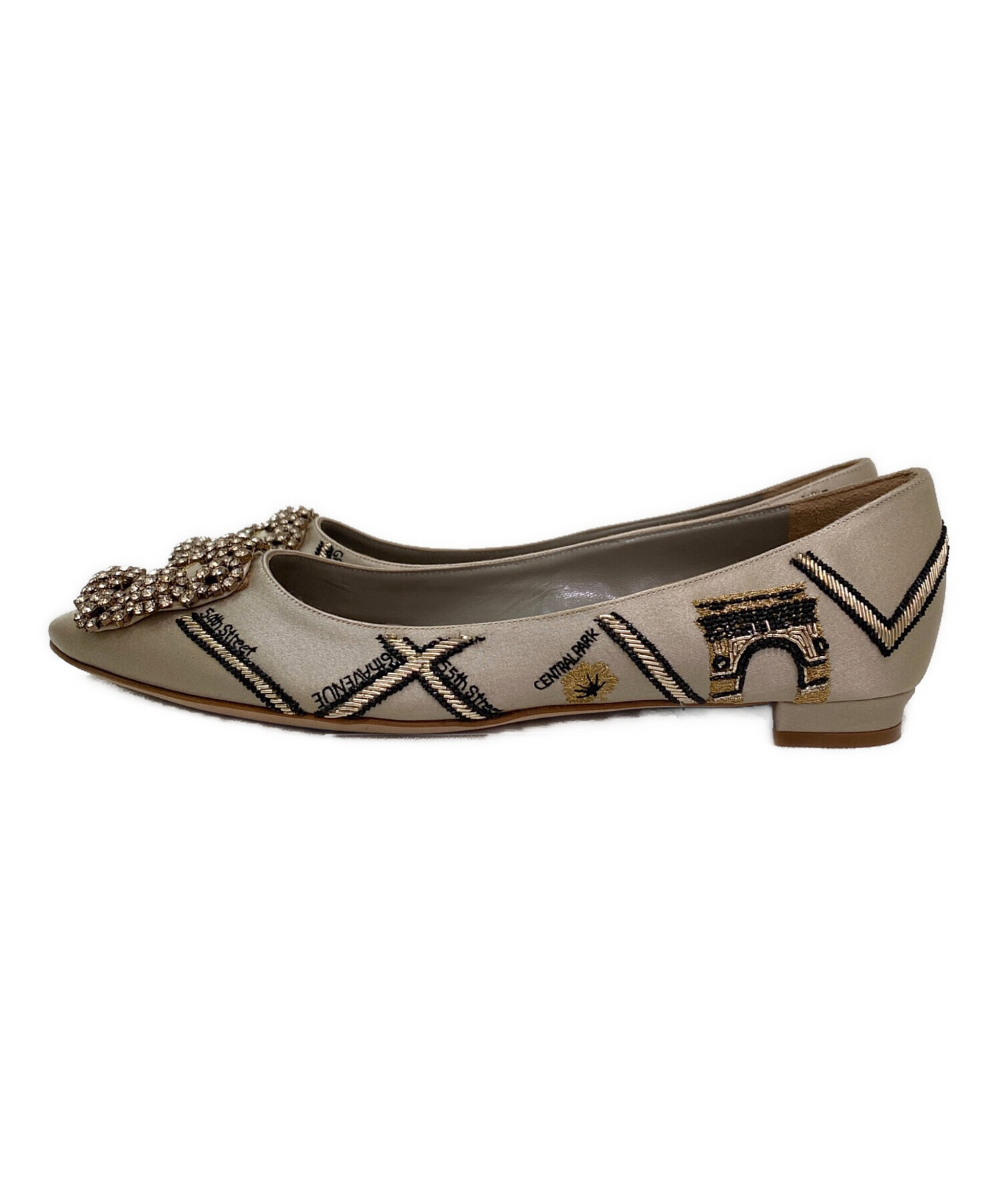 中古・古着通販】Manolo Blahnik (マノロブラニク) ハンギシフラット