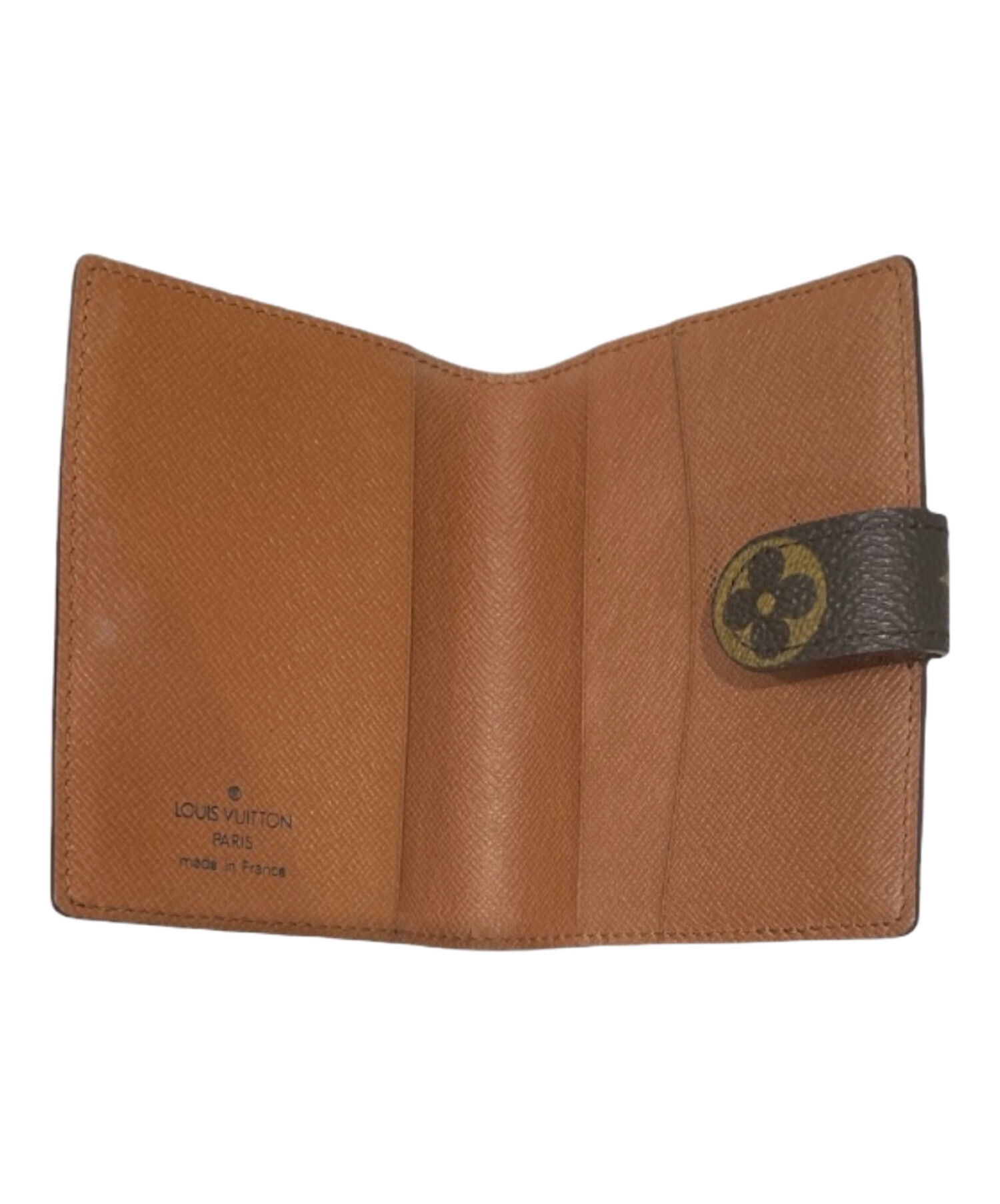 LOUIS VUITTON エピブラウン アジェンダ ミニ カードケース内外極美 LOUIS VUITTON エピブラウン アジェンダ ミニ カードケース内外極美