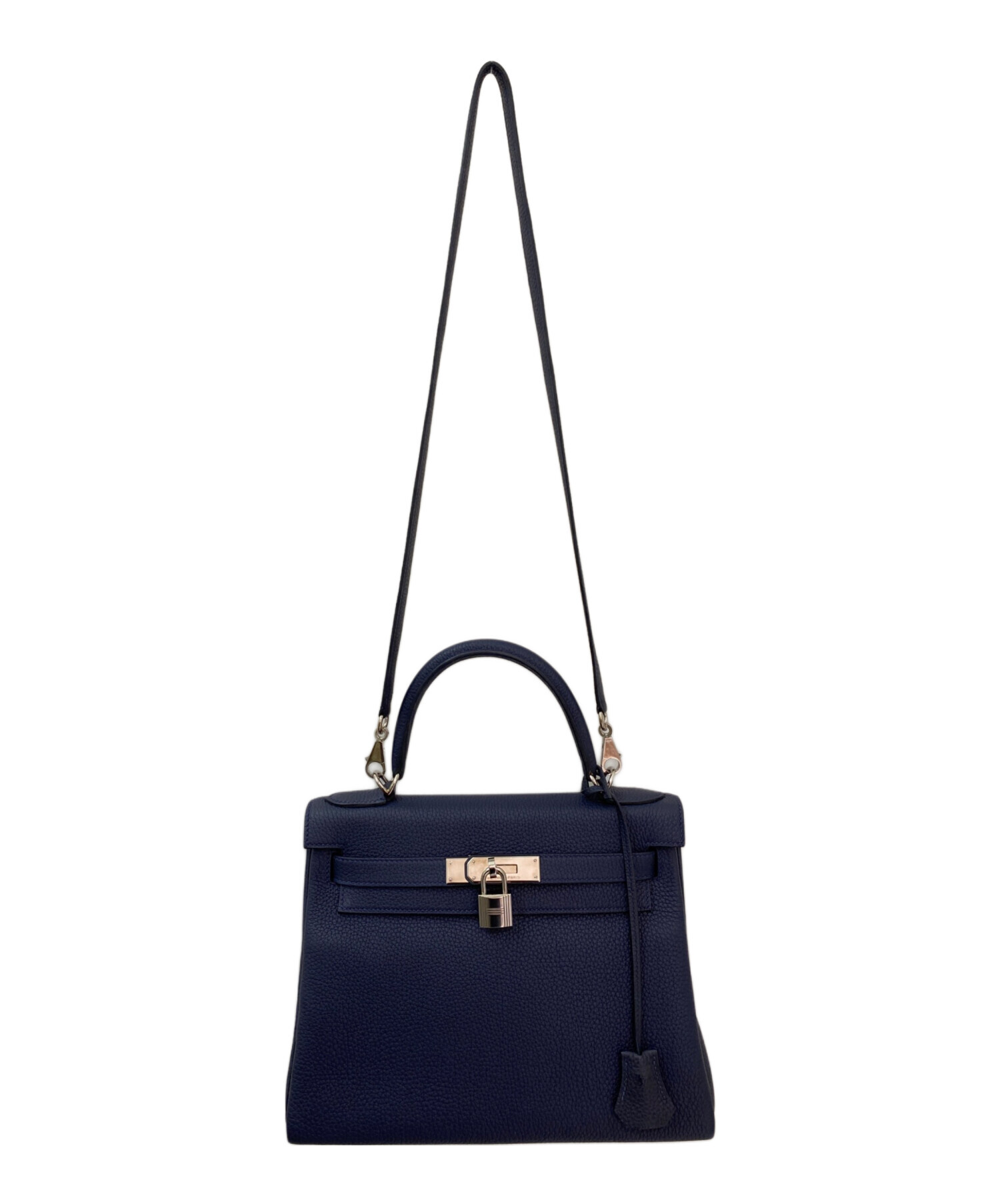 中古・古着通販】HERMES (エルメス) ケリー28 内縫い ネイビー サイズ