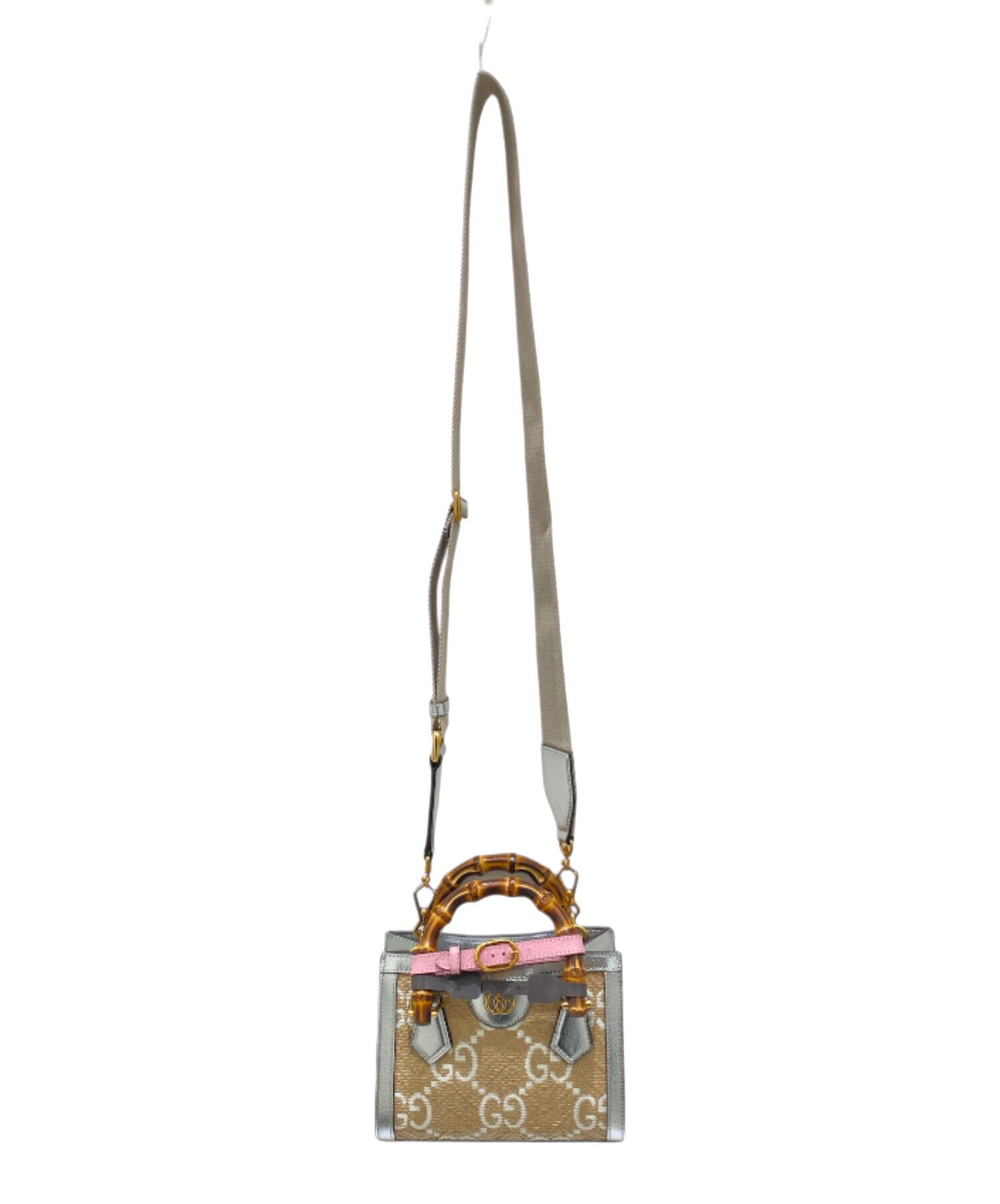 中古・古着通販】GUCCI (グッチ) ダイアナミニバンブーハンドバッグ 
