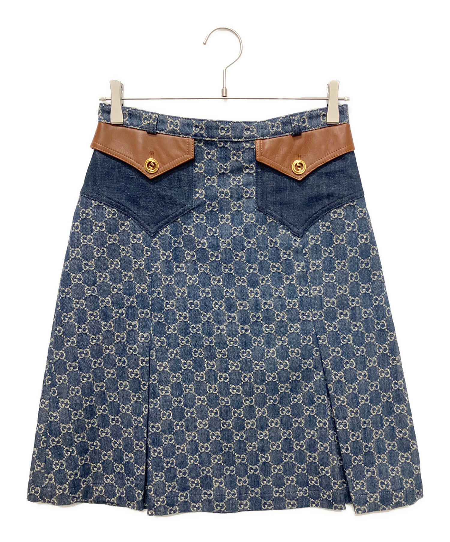 GUCCI スカート 中古・古着通販】GUCCI (グッチ) GGキャンバスデニムスカート