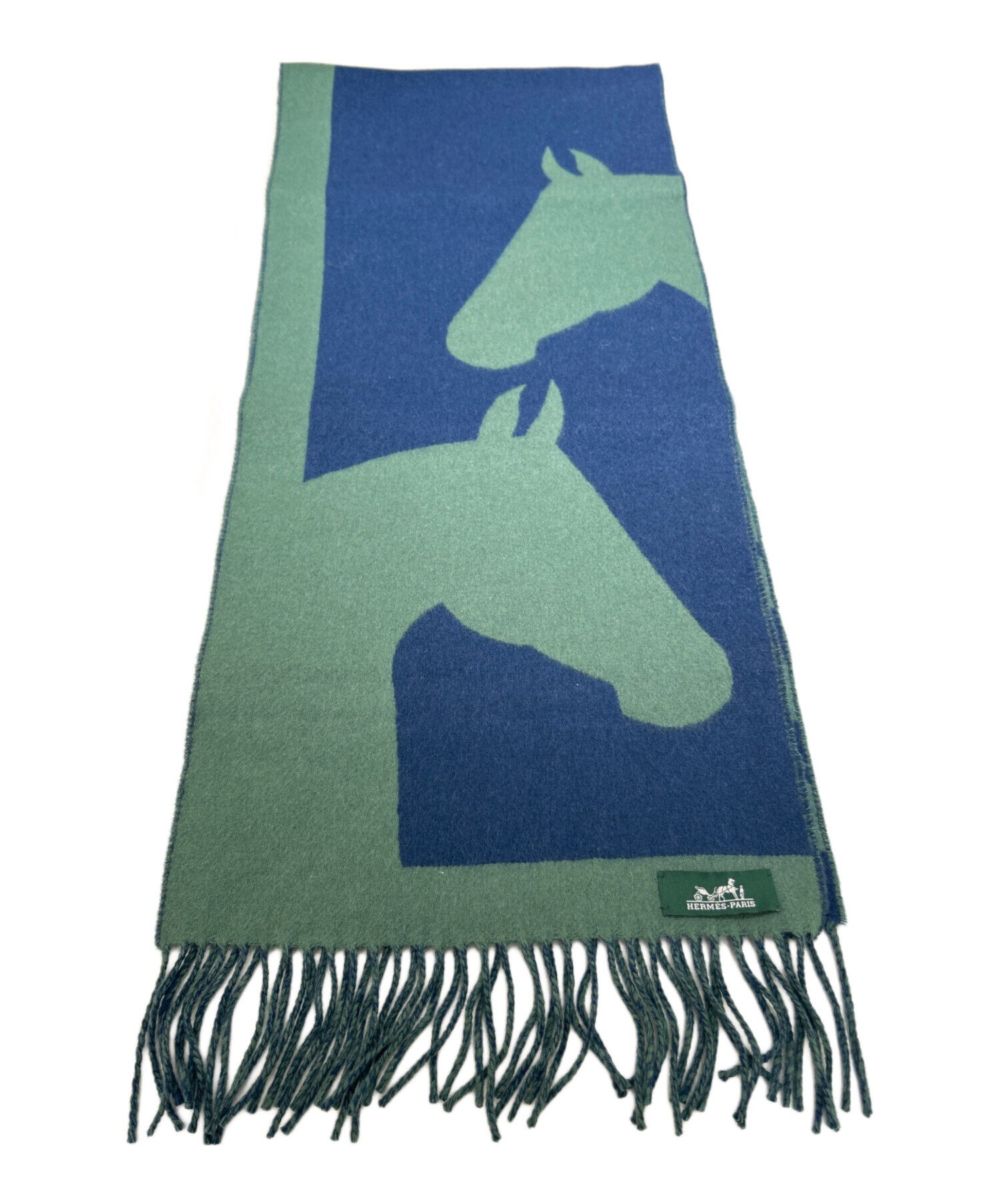 新品未使用 HERMES エルメス カシミヤ マフラー ラブストーリー 中古・古着通販】HERMES (エルメス) カシミヤマフラー 《ラブ