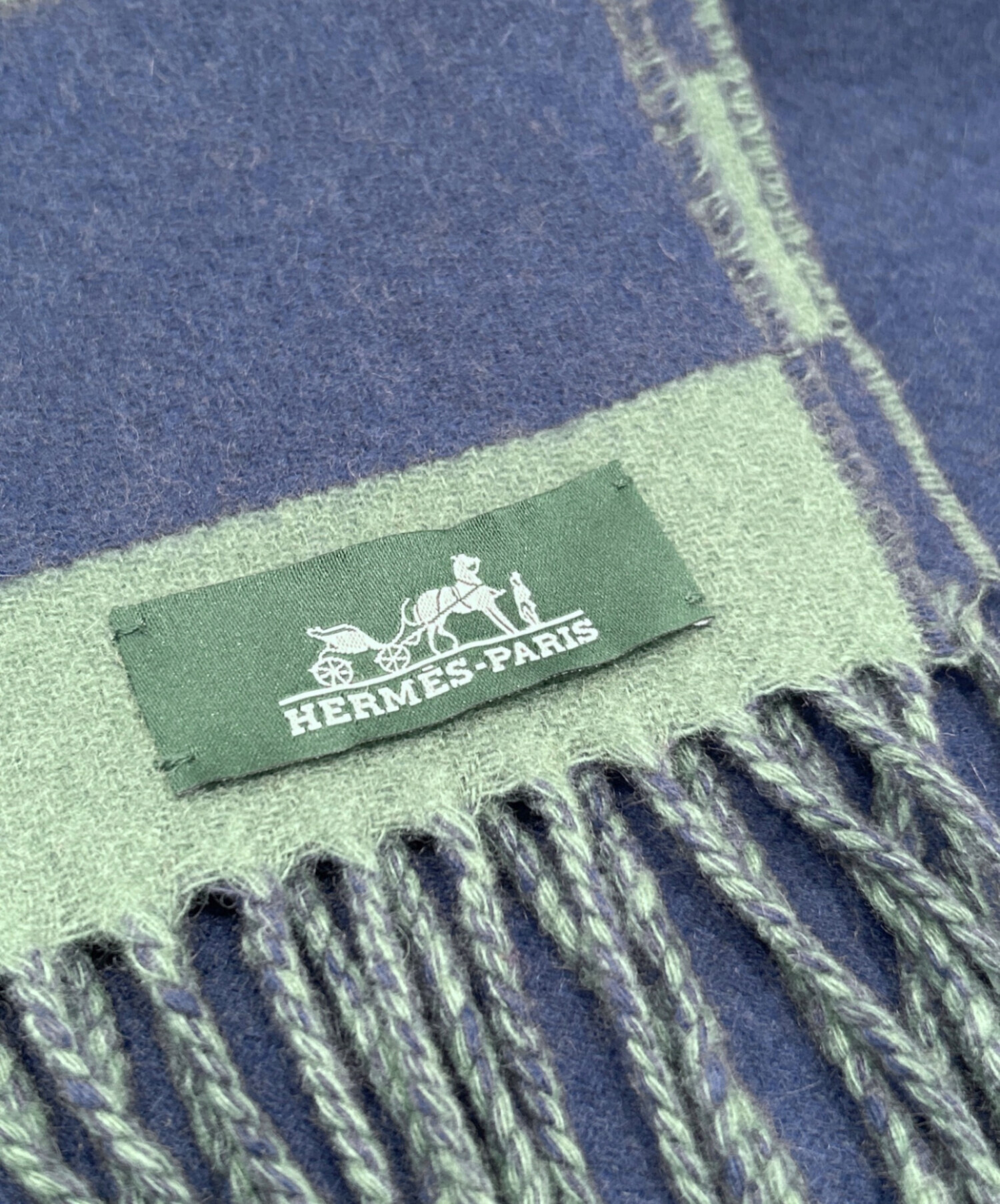 中古・古着通販】HERMES (エルメス) カシミヤマフラー 《ラブ