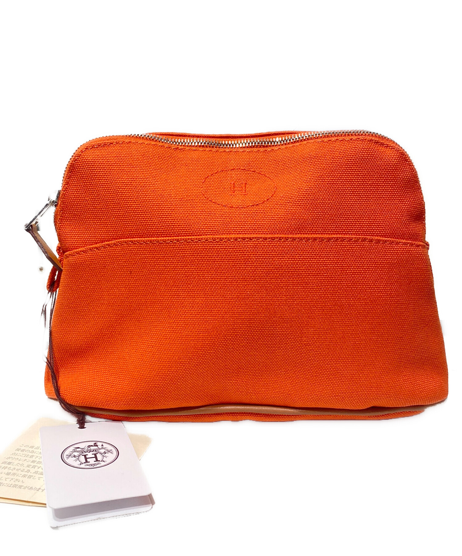中古・古着通販】HERMES (エルメス) ポリード20 ポーチ オレンジ