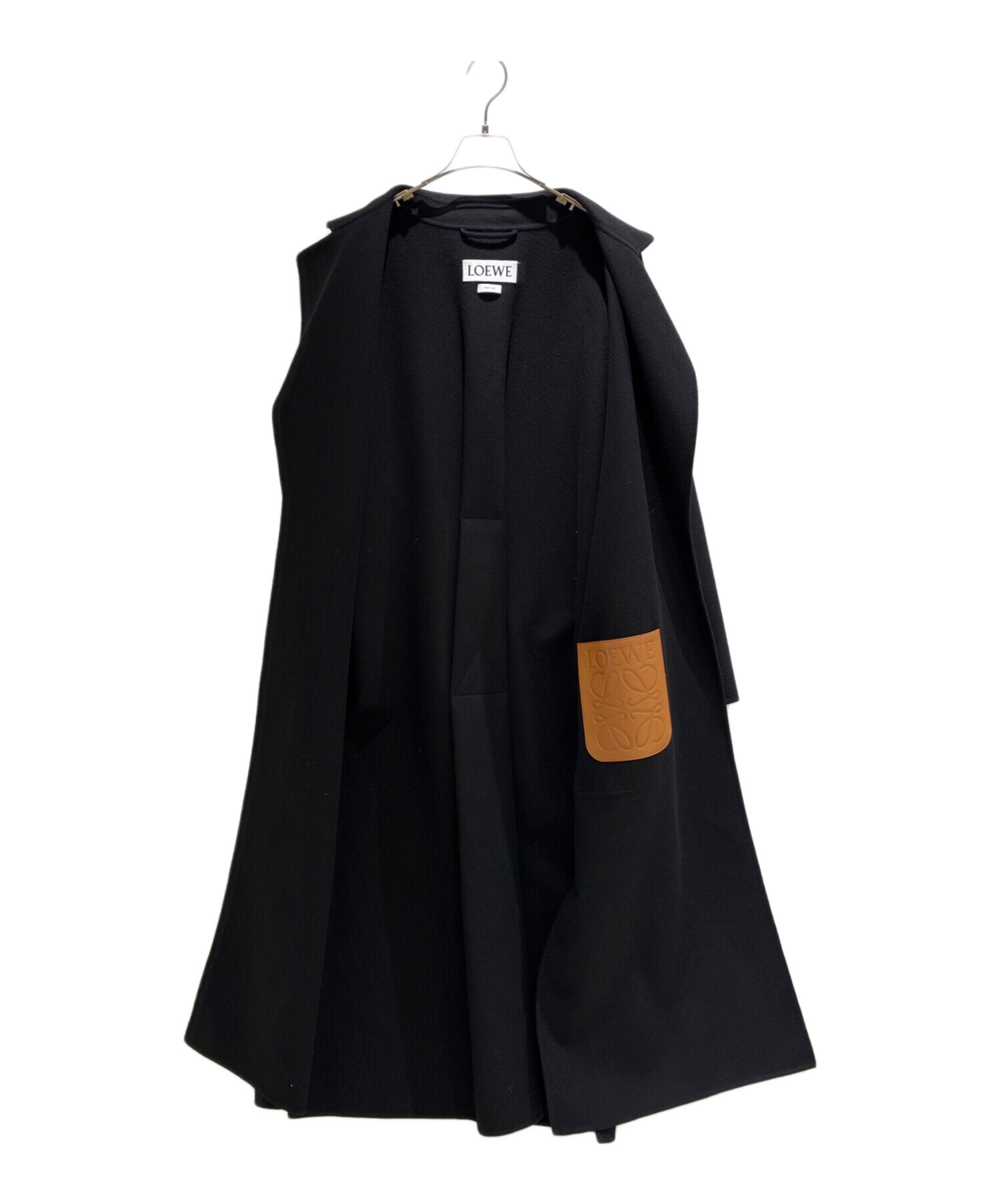 LOEWE ロエベ コート（その他） レディース 【古着】【中古】 中古・古着通販】LOEWE (ロエベ) アナグラム レザー ポケット ベルト付