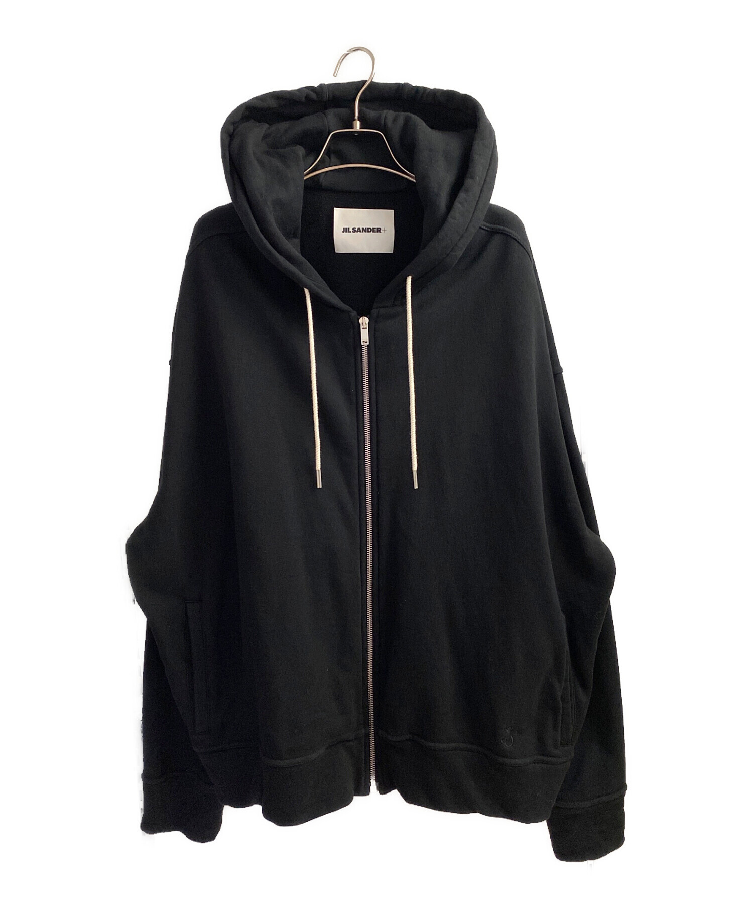 中古・古着通販】JIL SANDER (ジルサンダー) ジップパーカー ブラック