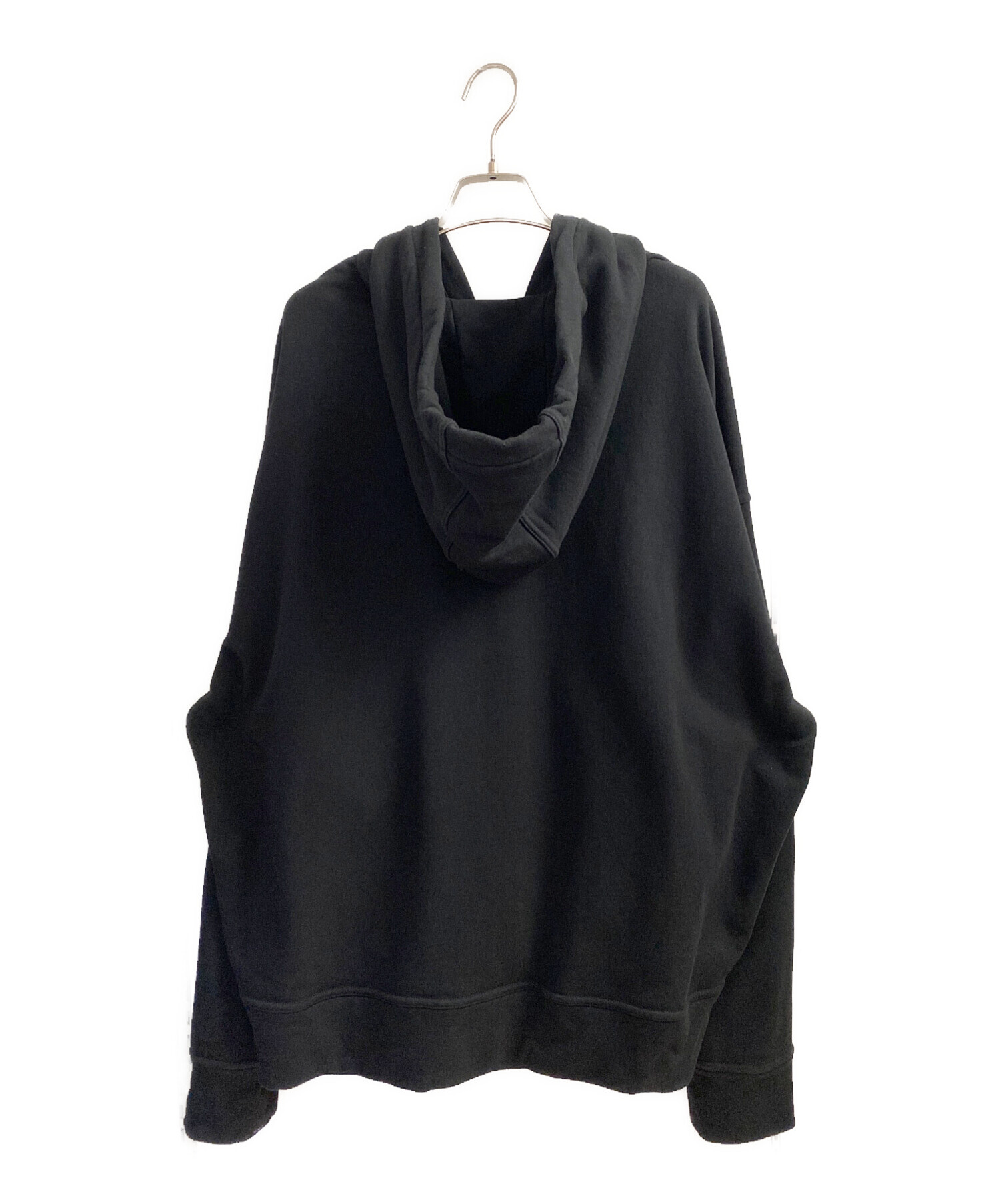 JIL SANDER+ ブラック フード付き パーカー　ジルサンダー 中古・古着通販】JIL SANDER (ジルサンダー) ジップパーカー ブラック