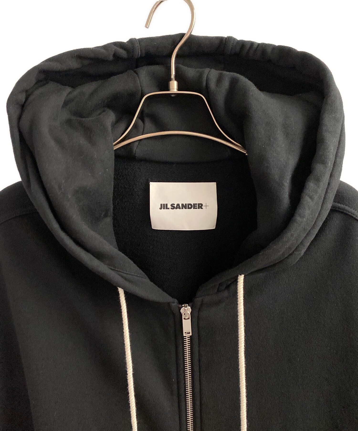 中古・古着通販】JIL SANDER (ジルサンダー) ジップパーカー ブラック