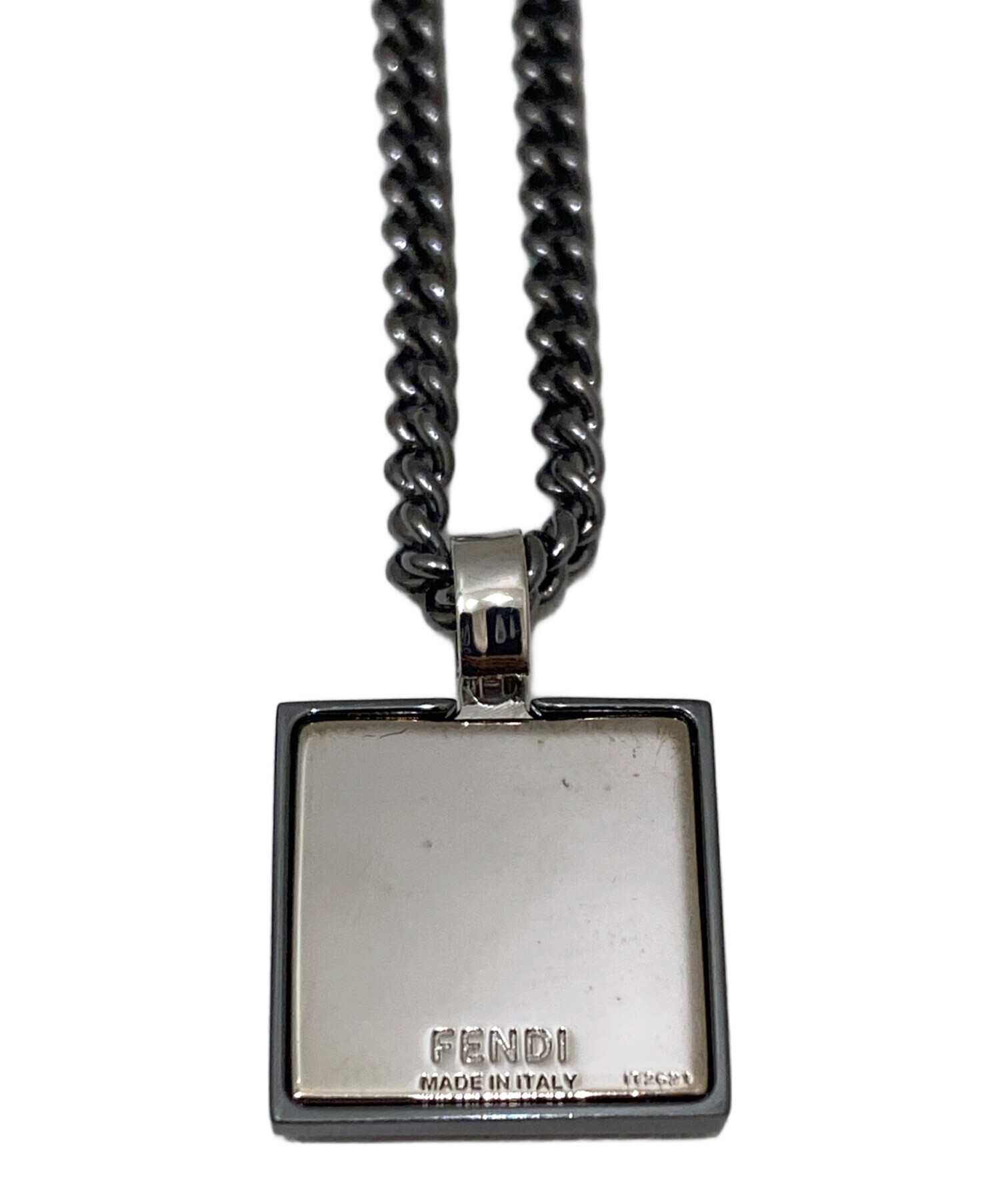 中古・古着通販】FENDI (フェンディ) FFロゴ ネックレス シルバー