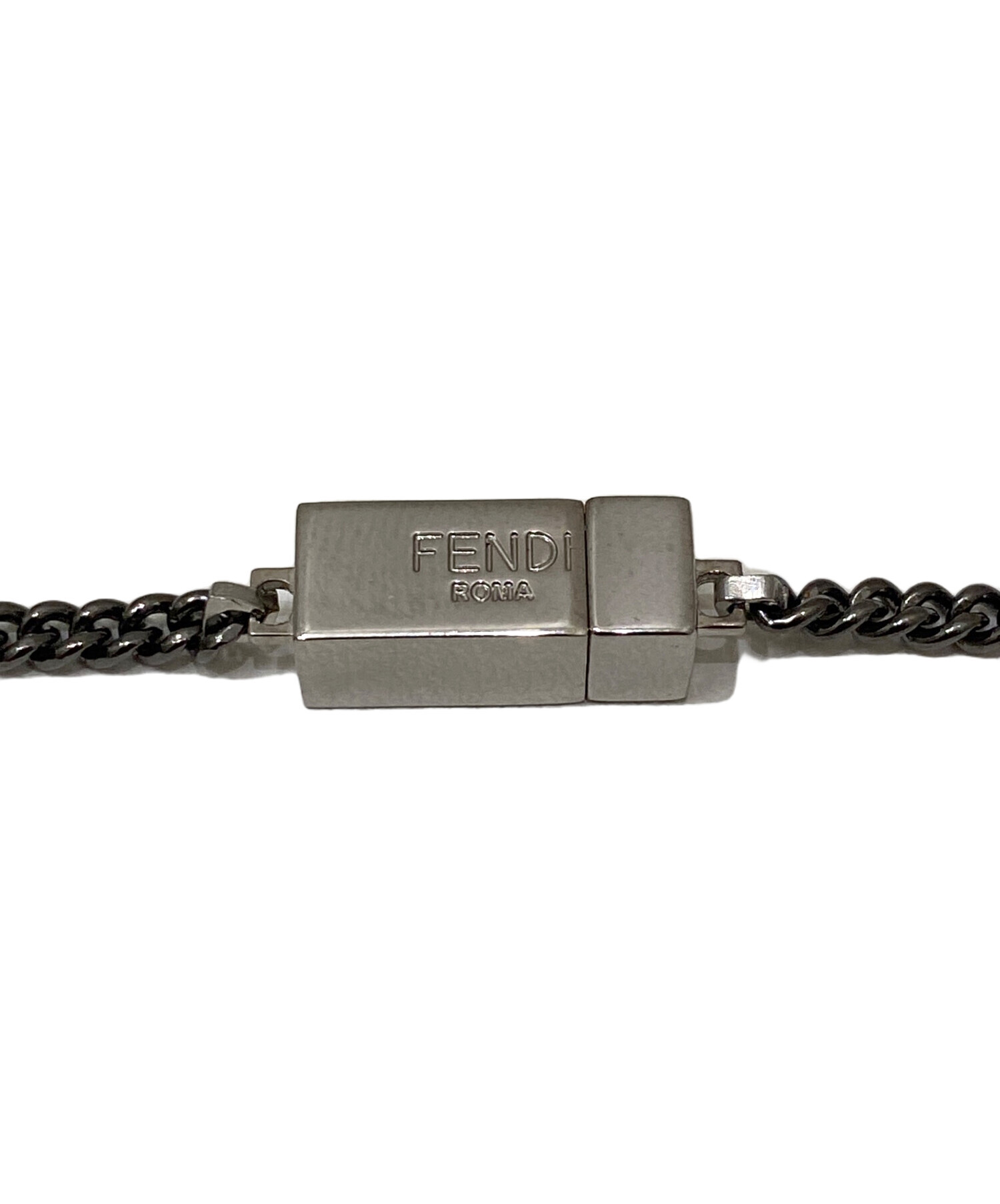 中古・古着通販】FENDI (フェンディ) FFロゴ ネックレス シルバー