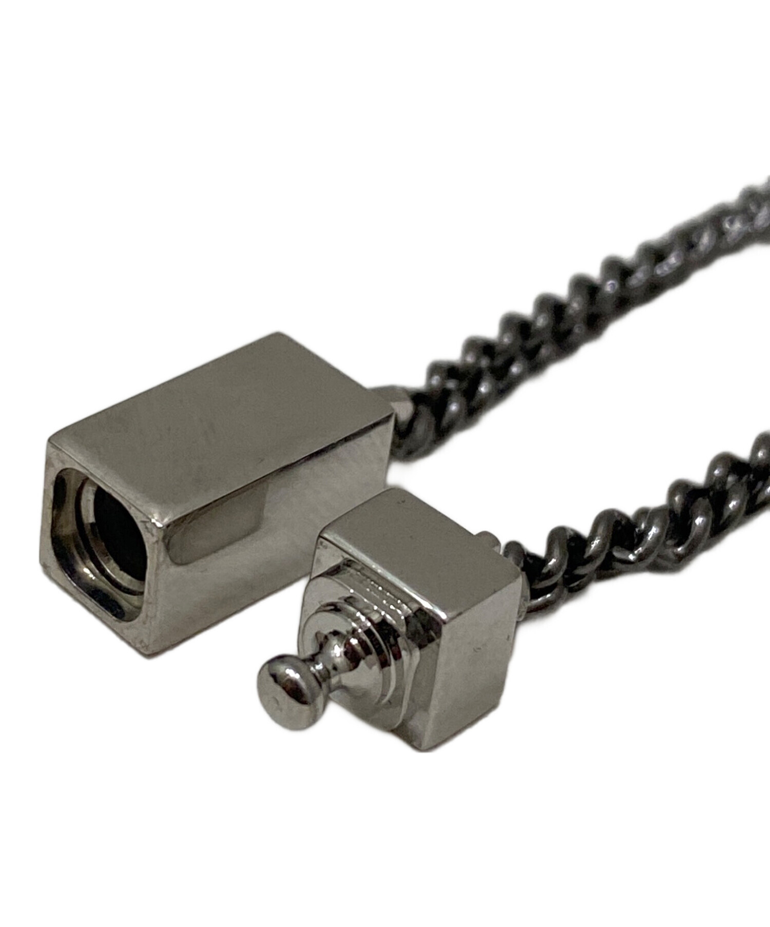 中古・古着通販】FENDI (フェンディ) FFロゴ ネックレス シルバー