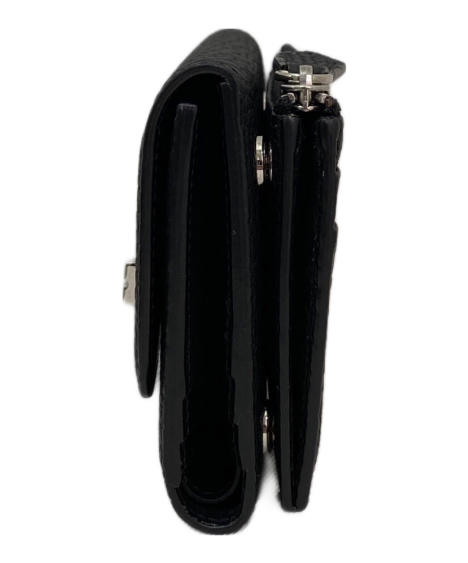 中古・古着通販】bonaventura (ボナベンチュラ) 3つ折り財布 ブラック