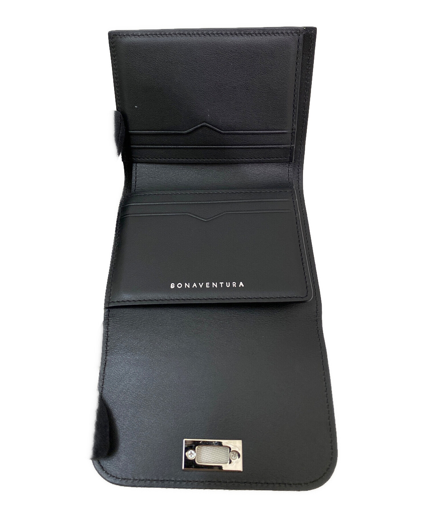中古・古着通販】bonaventura (ボナベンチュラ) 3つ折り財布 ブラック