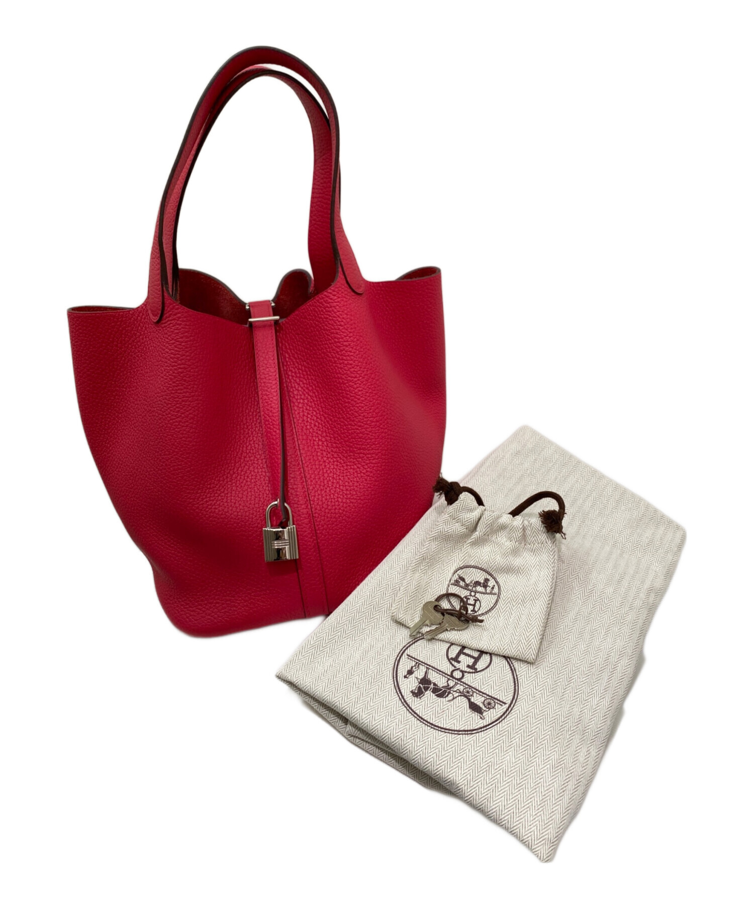 中古・古着通販】HERMES (エルメス) ピコタンロックMM ピンク系 サイズ