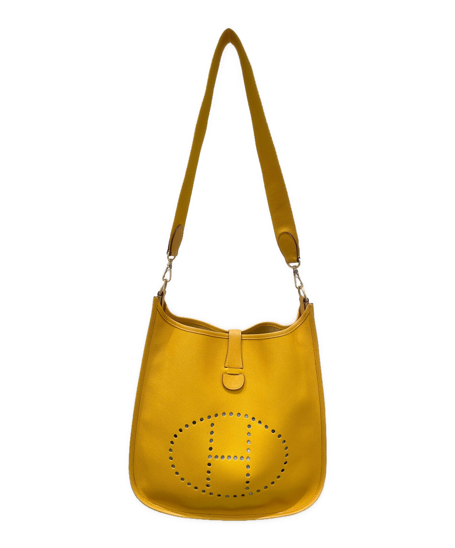 中古・古着通販】HERMES (エルメス) エブリン GM イエロー系×ゴールド