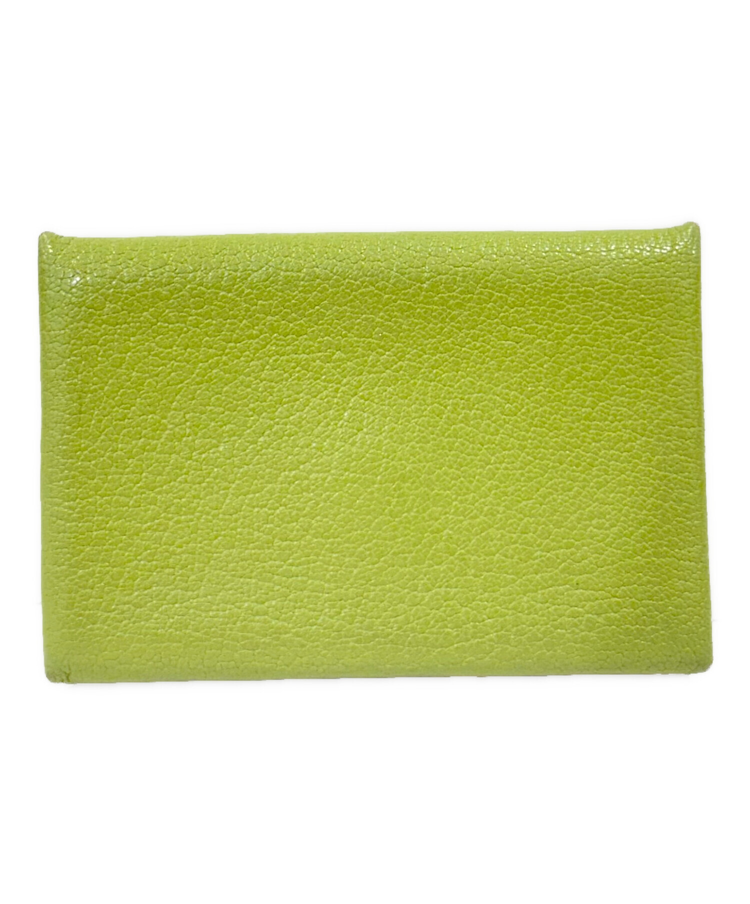 エルメス カルヴィGM クラッチバッグ イエロー ヴォーエプソン レディース HERMES 【中古】 中古・古着通販】HERMES (エルメス) カルヴィ グリーン系｜ブランド