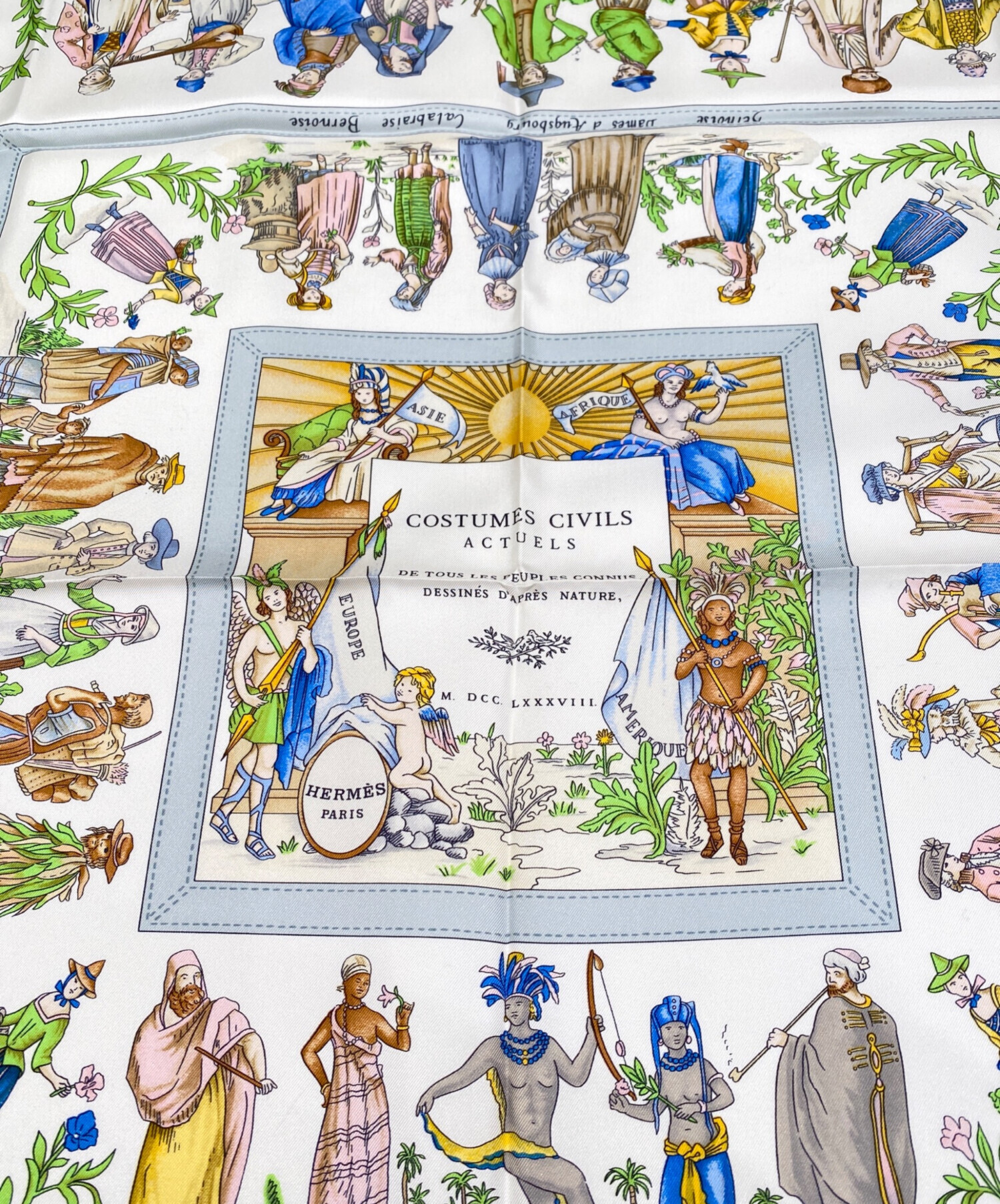 中古・古着通販】HERMES (エルメス) カレ90 ピンク サイズ:90