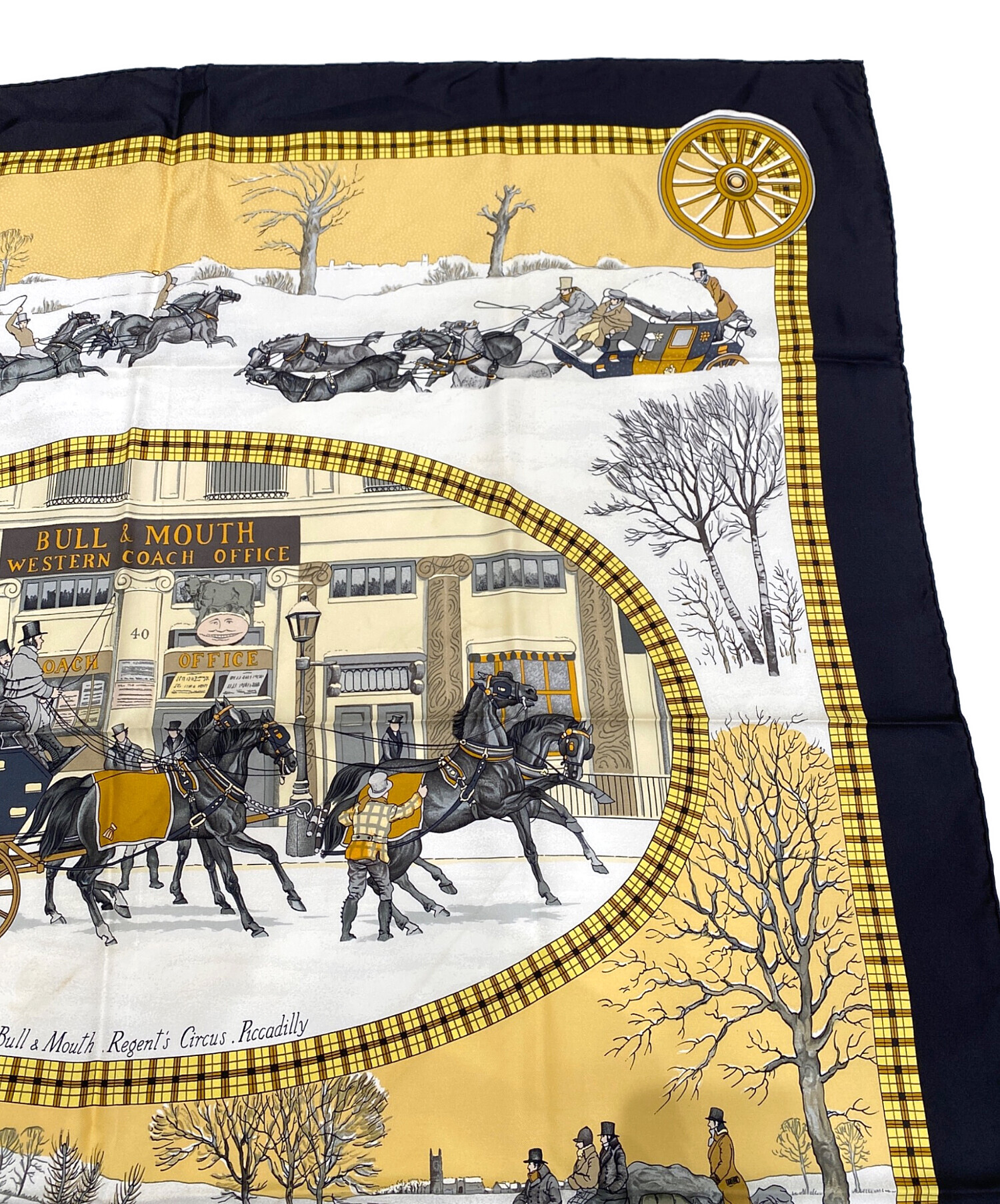 中古・古着通販】HERMES (エルメス) カレ90 ブラック サイズ:90