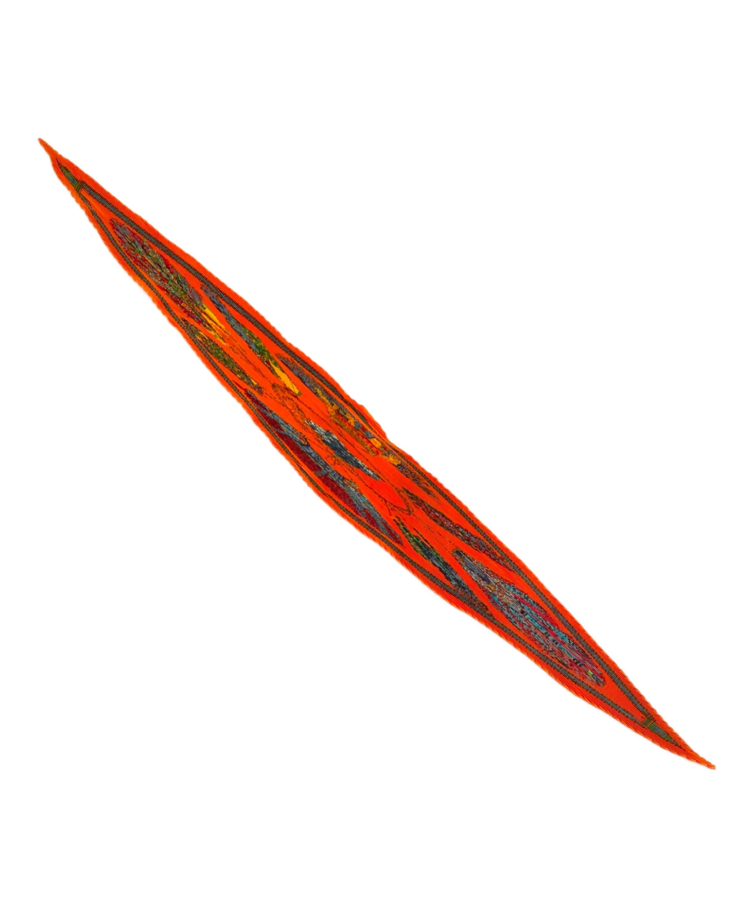 中古・古着通販】HERMES (エルメス) プリーツスカーフ オレンジ