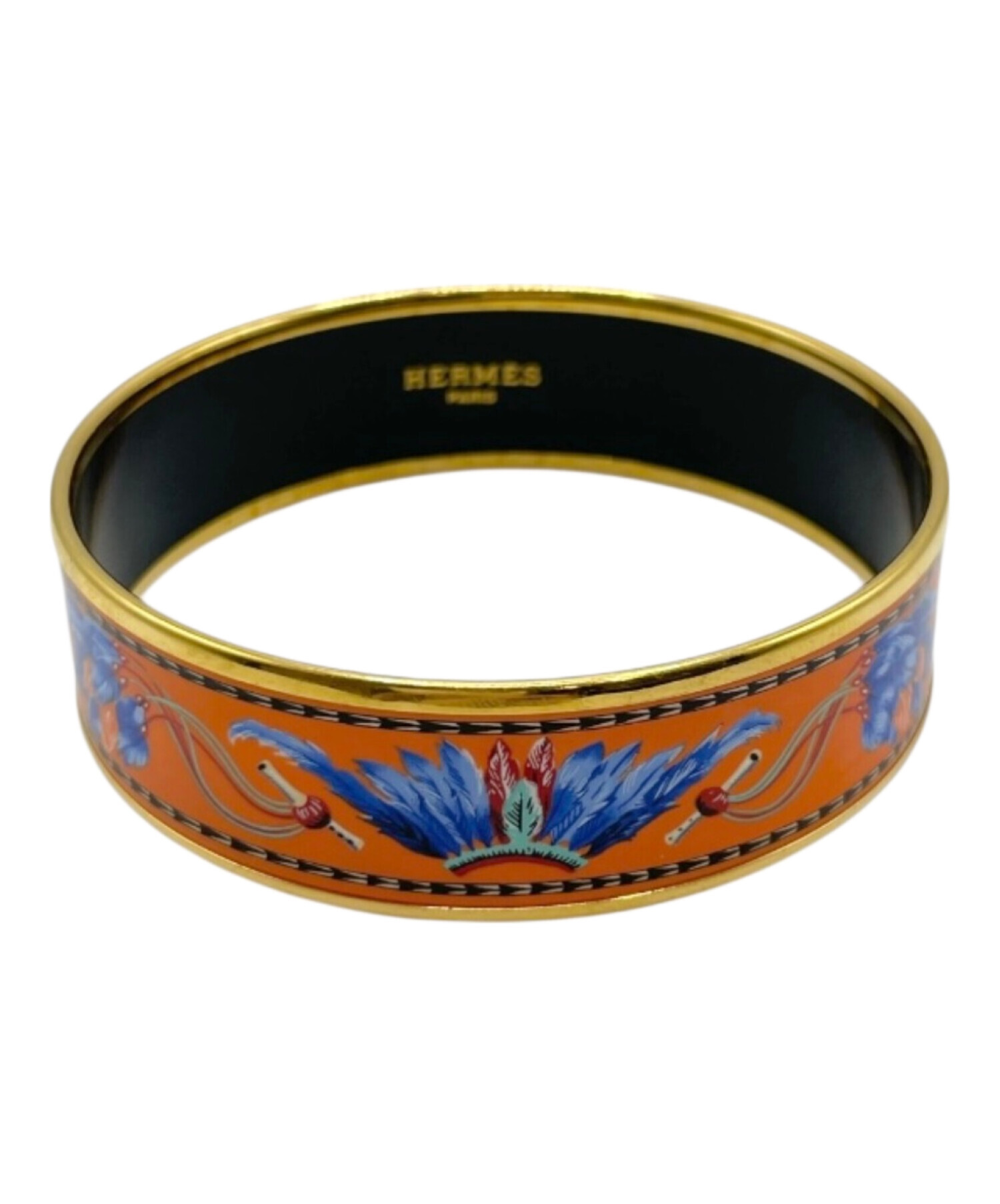 中古・古着通販】HERMES (エルメス) エマイユGM/バングル オレンジ