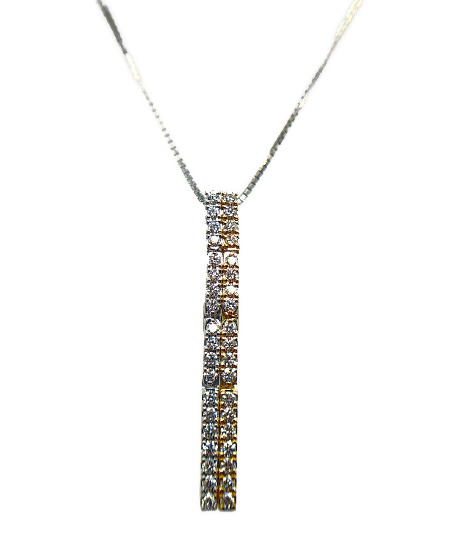 中古・古着通販】TASAKI (タサキ) 可変式ダイヤモンドクロスネックレス