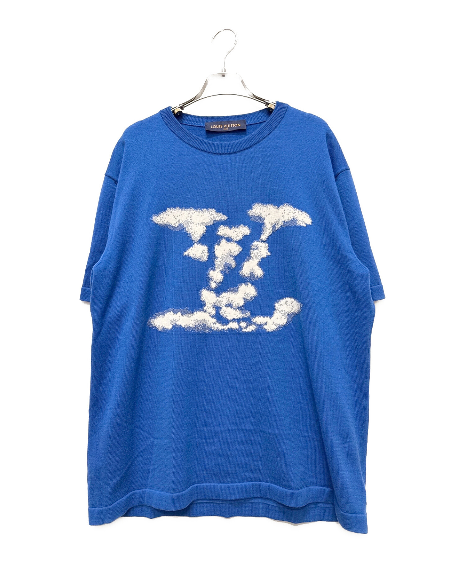 Louis Vuittonルイヴィトン ロゴプレート ダミエ ジャガード ニット 中古・古着通販】LOUIS VUITTON (ルイ ヴィトン) クラウドジャガード