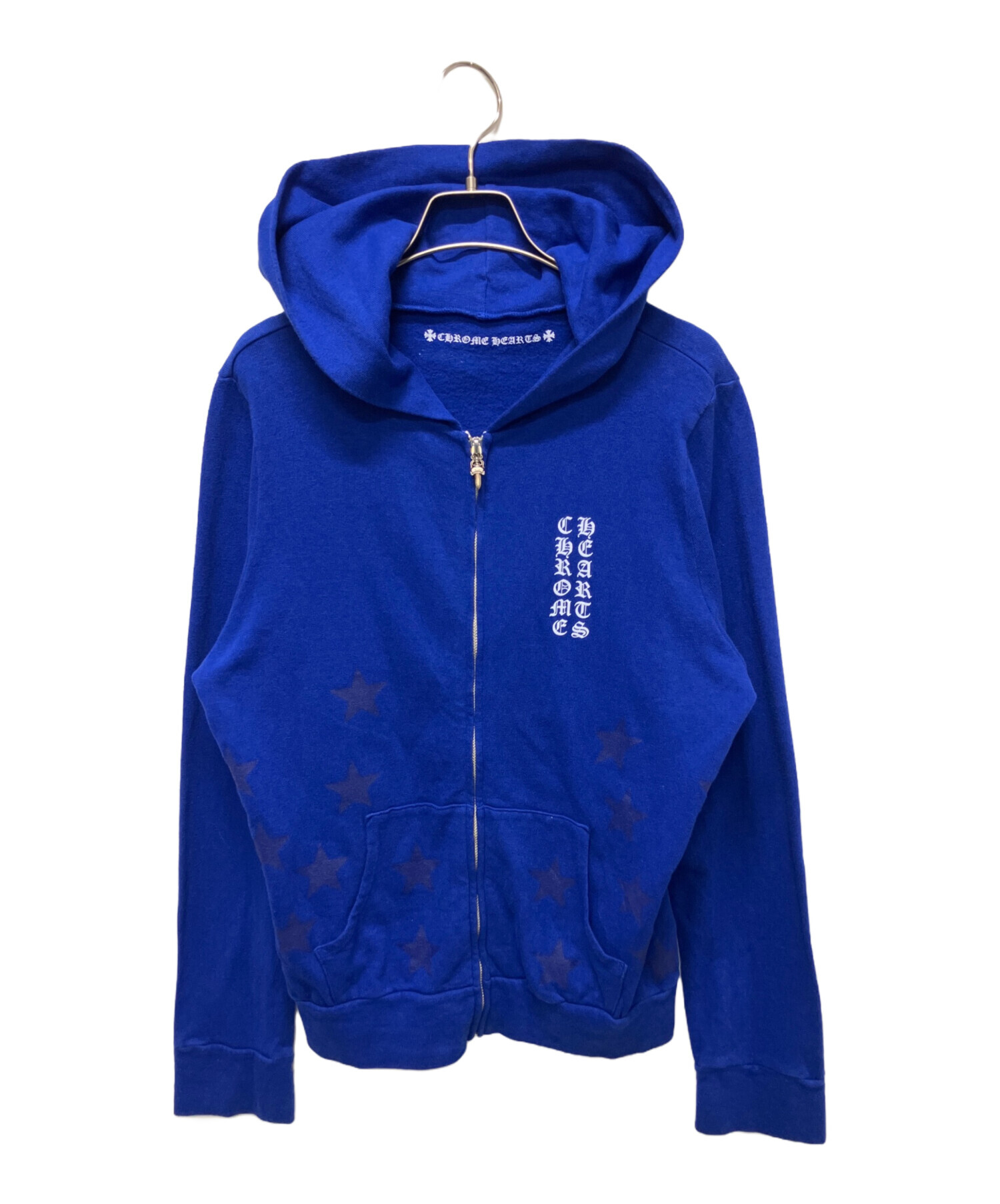 chrome hearts ジャケット パーカー 中古・古着通販】CHROME HEARTS (クロムハーツ) ジップパーカー ブルー