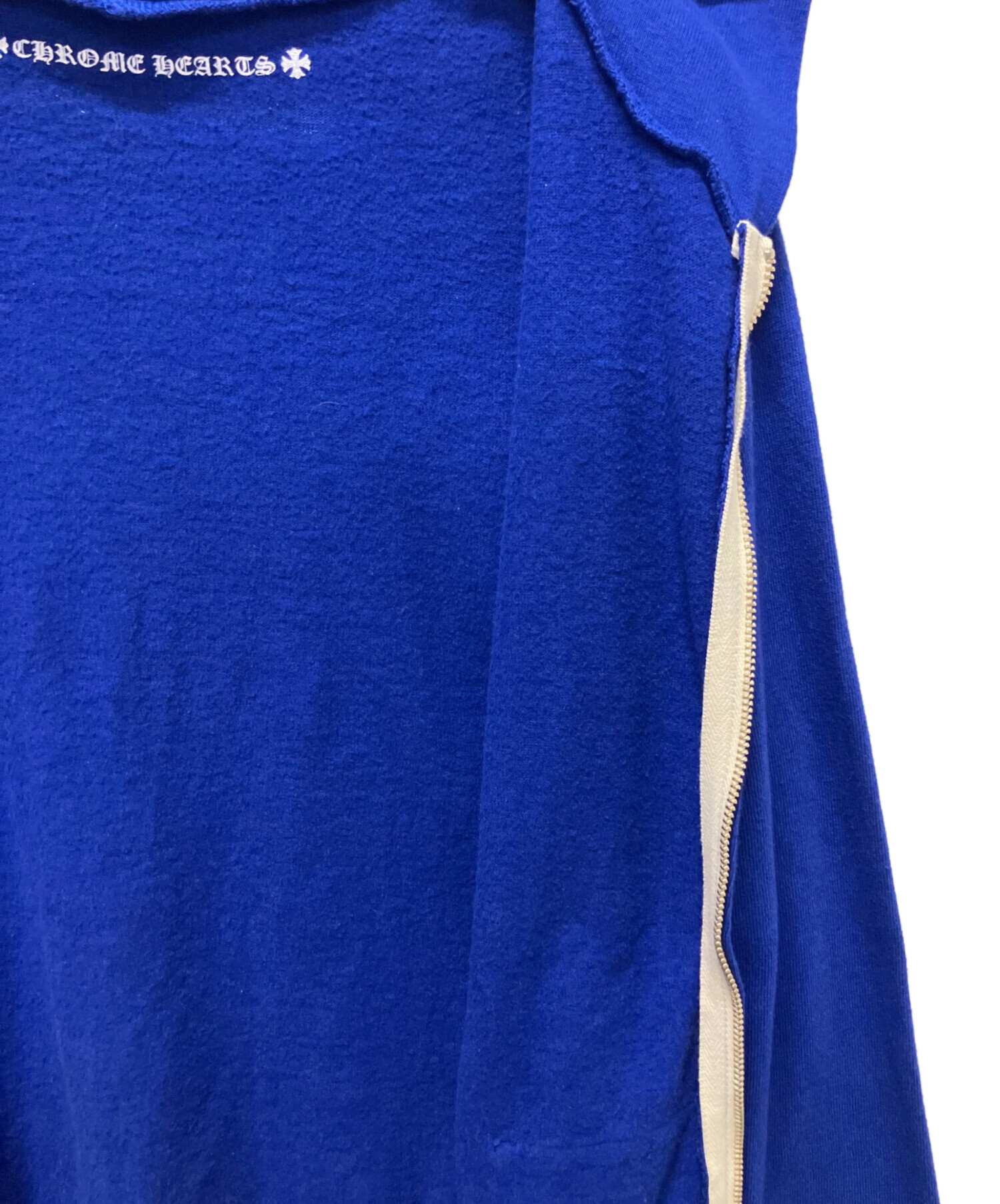 中古・古着通販】CHROME HEARTS (クロムハーツ) ジップパーカー ブルー