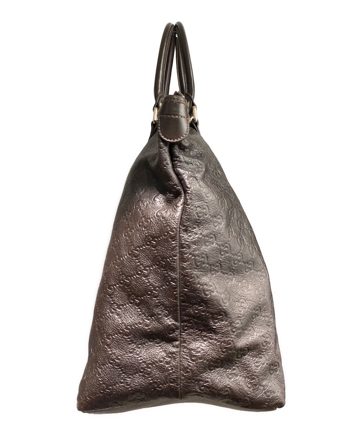 中古・古着通販】GUCCI (グッチ) グッチシマ/レザートートバッグ