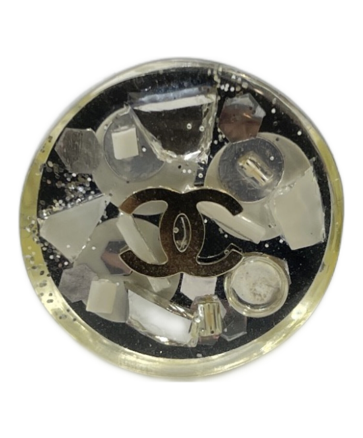蓮*実様 CHANEL ブラウン アクリルリング ジャンク 付属品無し オールドシャネル CHANEL クリアリング 【公式通販】