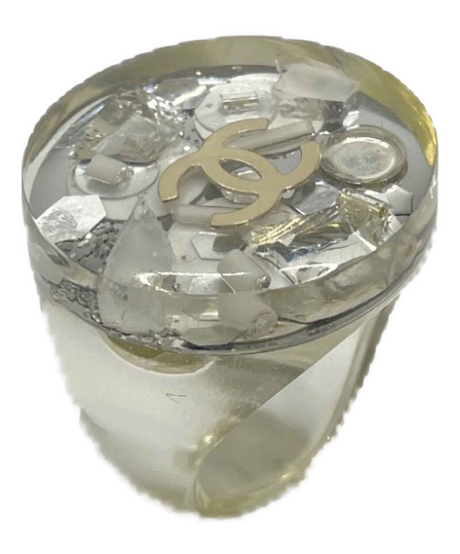 中古・古着通販】CHANEL (シャネル) クリアリング ホワイト サイズ:13