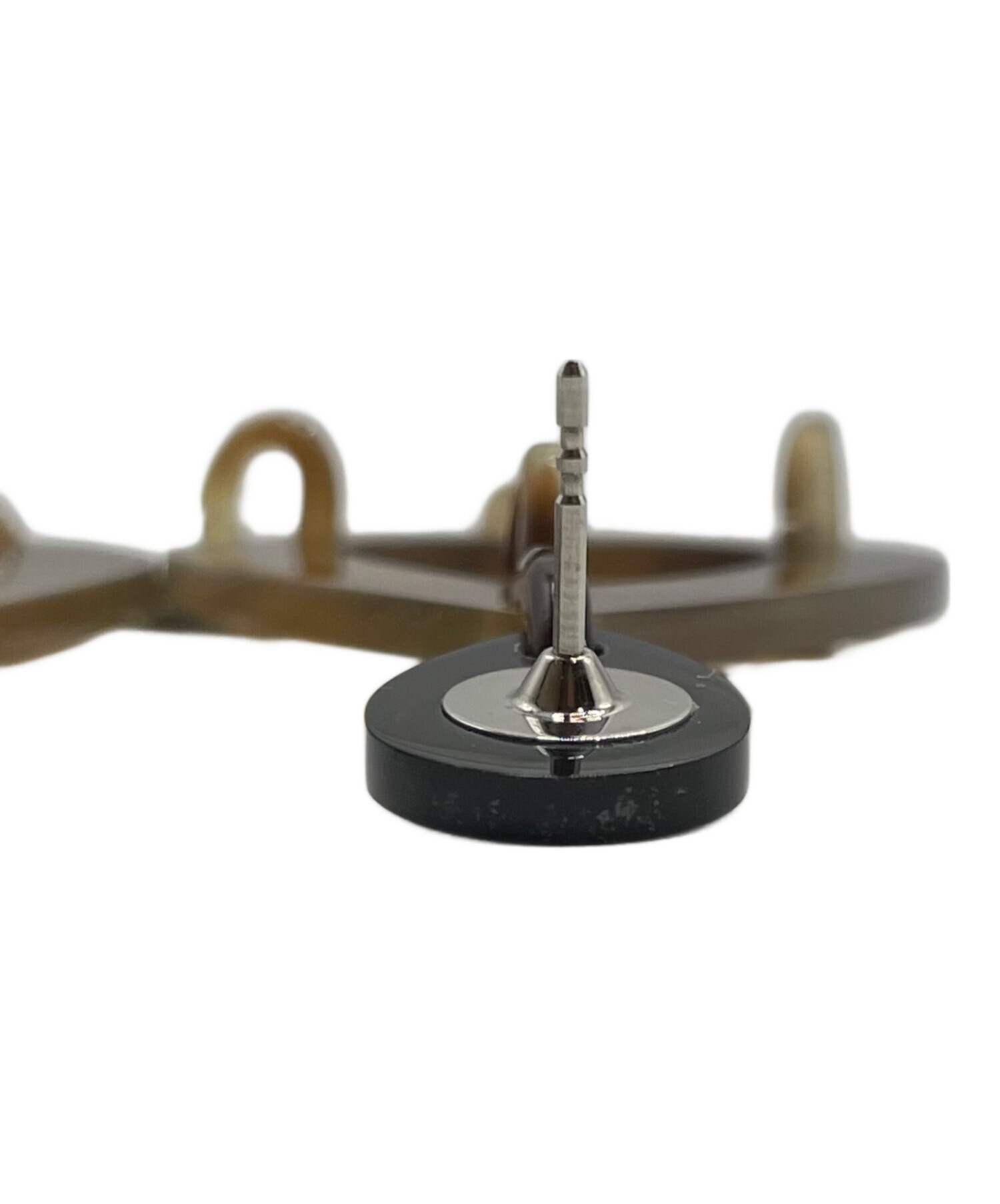 中古・古着通販】HERMES (エルメス) バッファローホーンドロップピアス