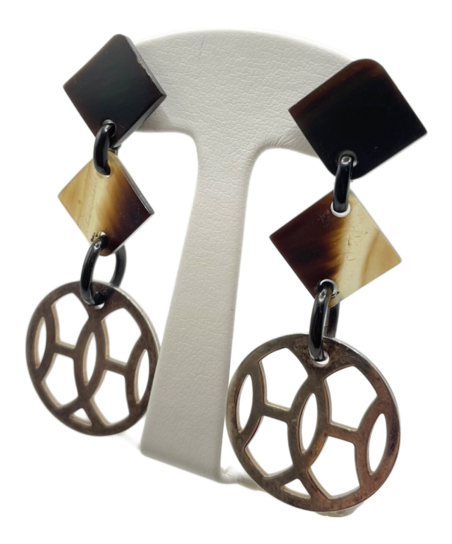 中古・古着通販】HERMES (エルメス) バッファローホーンピアス