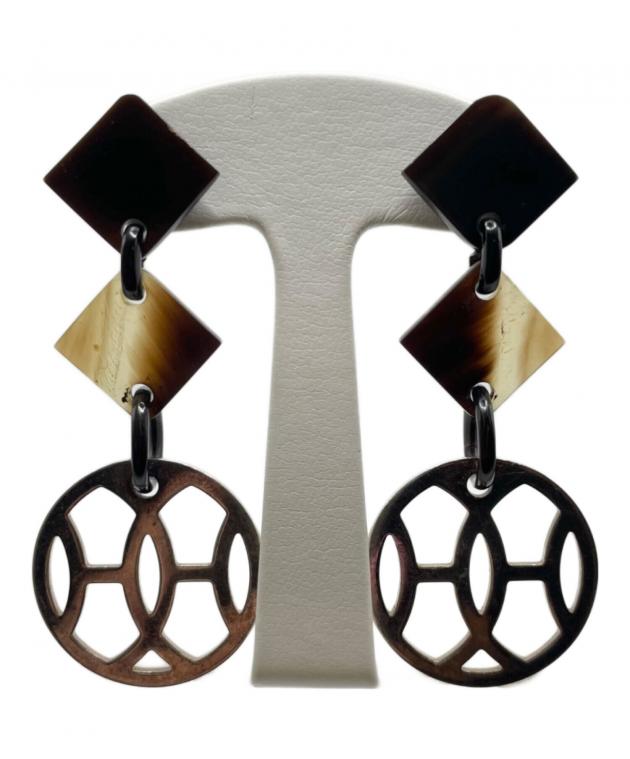 中古・古着通販】HERMES (エルメス) バッファローホーンピアス