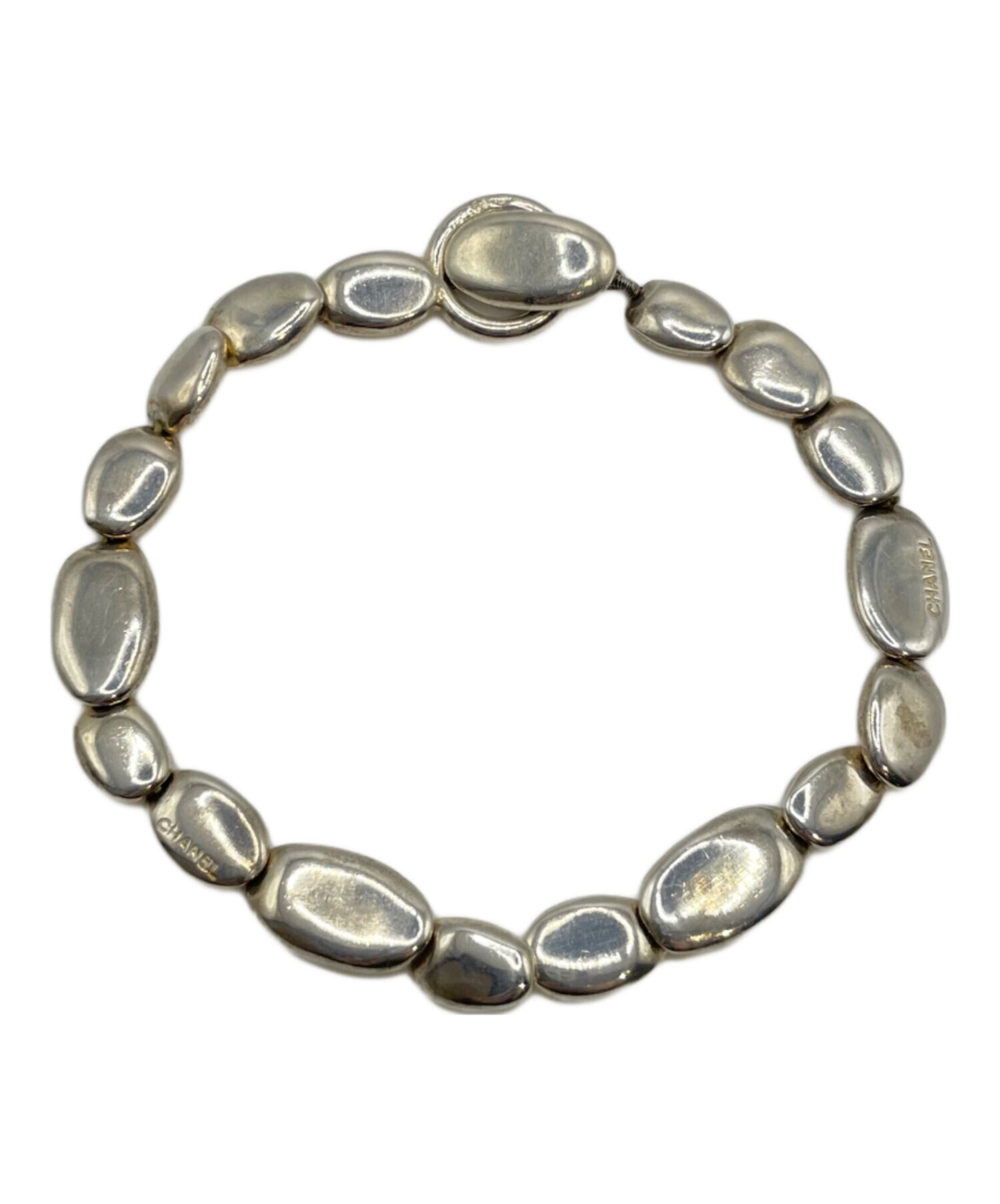 中古・古着通販】CHANEL (シャネル) ビーンズブレスレット シルバー