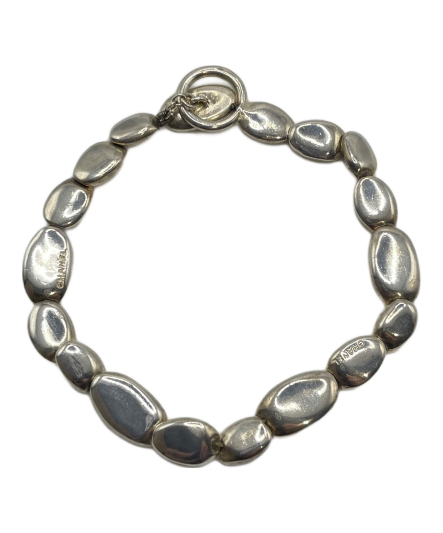 中古・古着通販】CHANEL (シャネル) ビーンズブレスレット シルバー