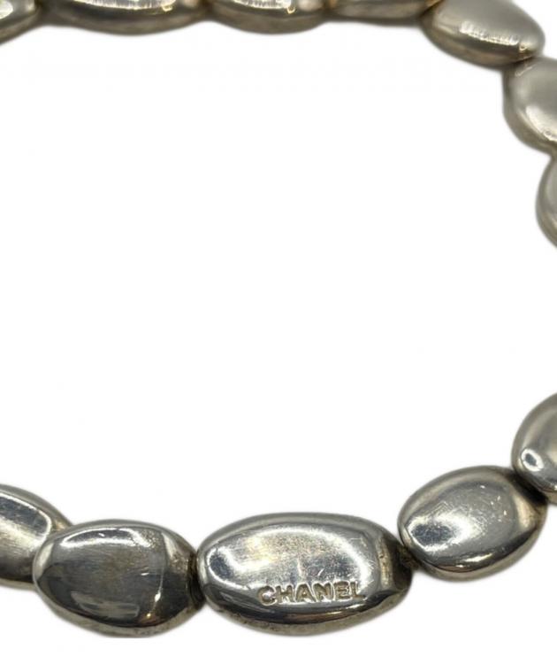 ツ*ん様 ジャンク品　CHANEL ブレスレット　シルバー系 中古・古着通販】CHANEL (シャネル) ビーンズブレスレット シルバー