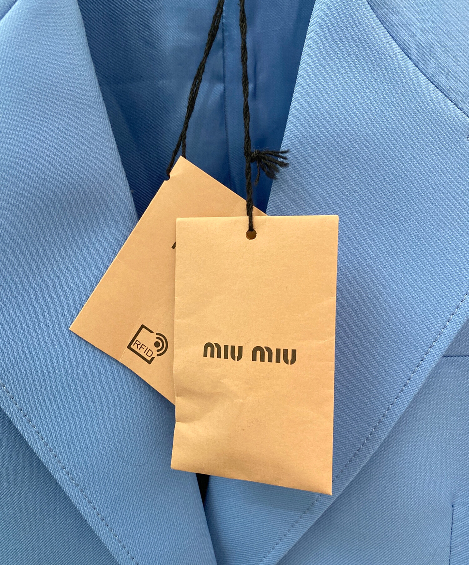 中古・古着通販】MIU MIU (ミュウミュウ) テーラードジャケット スカイ