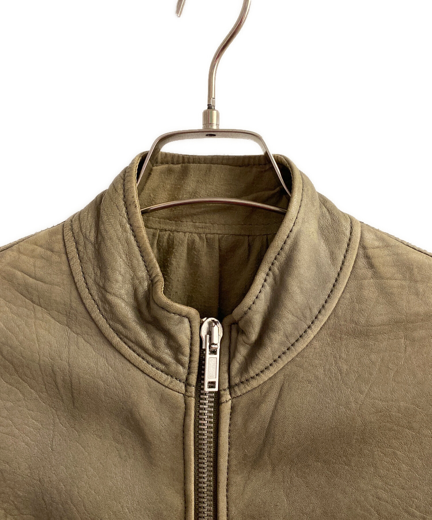 中古・古着通販】RICK OWENS (リックオウエンス) レザージャケット