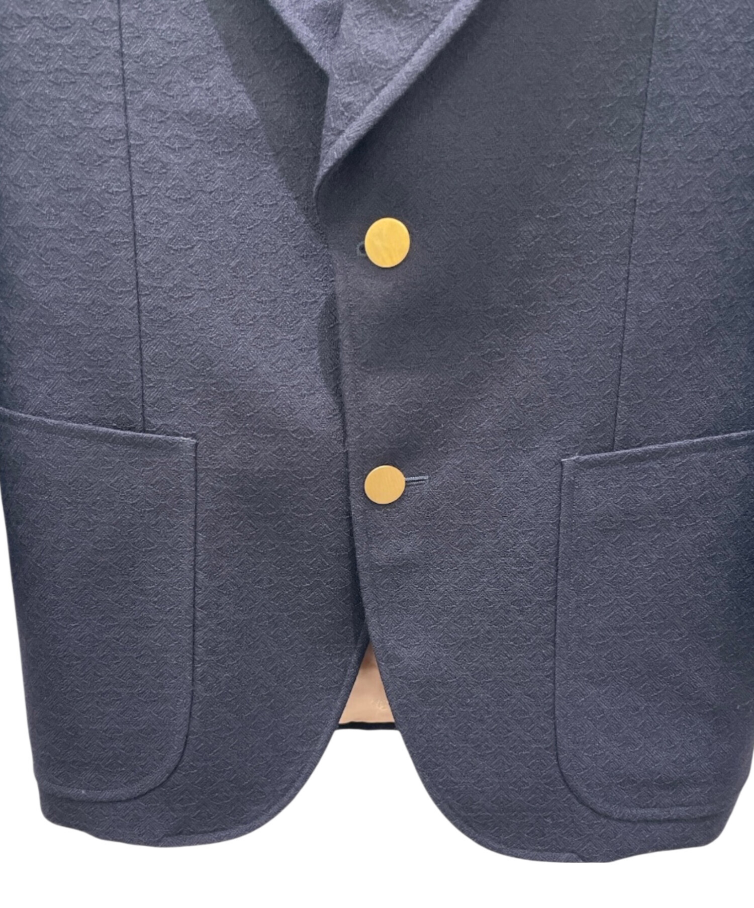 中古・古着通販】GUCCI (グッチ) 金釦テーラードジャケット ネイビー